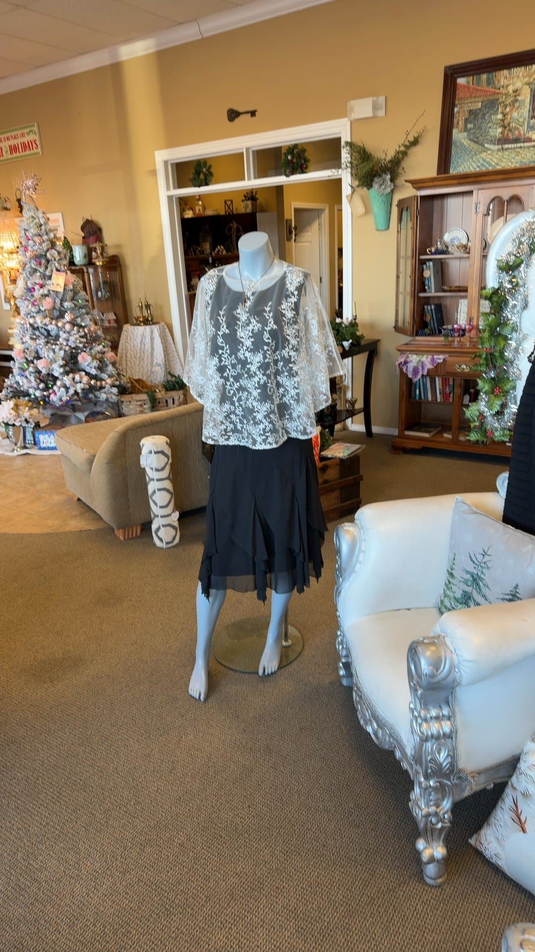 Jessica Howard Lace Overlay Dress