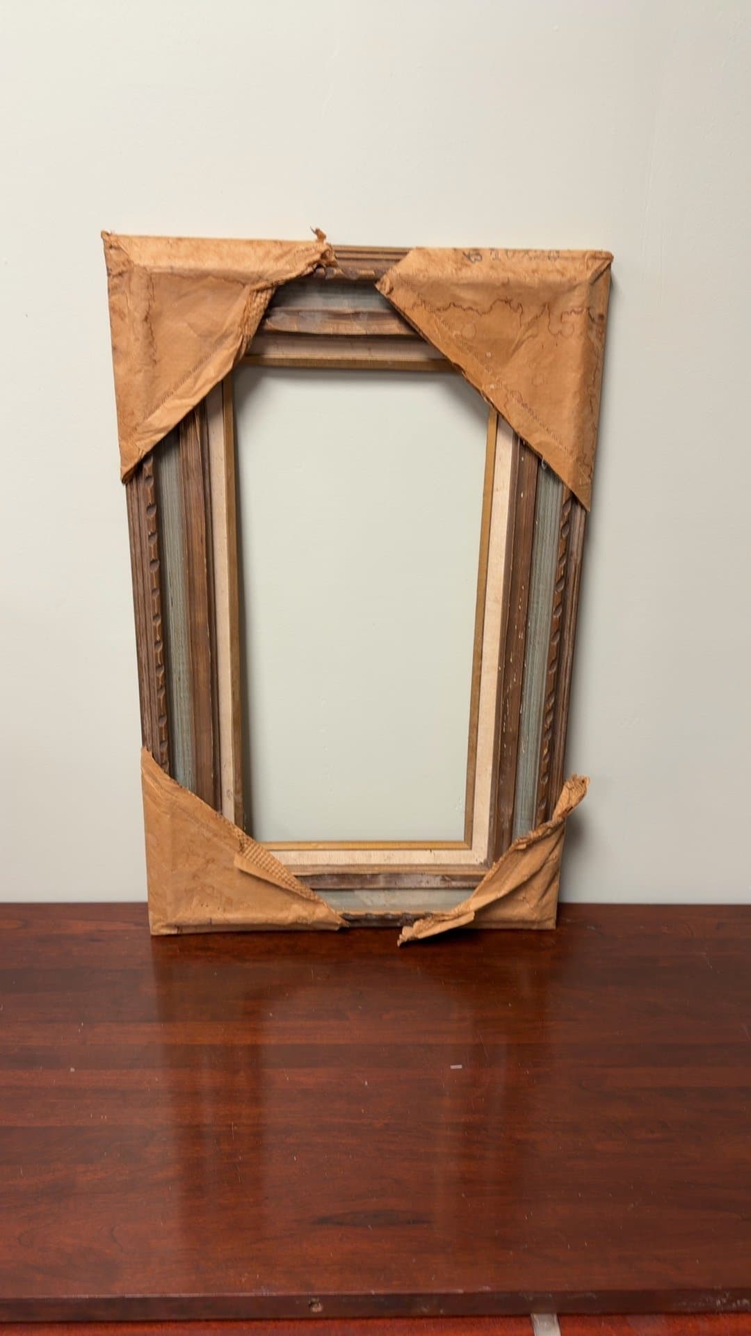 Vintage Wooden Picture Frame - Image 1