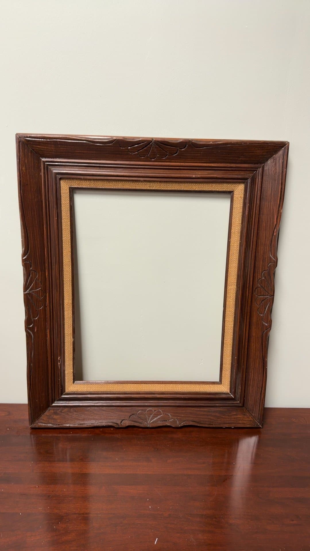 Vintage Wooden Picture Frame - Image 1