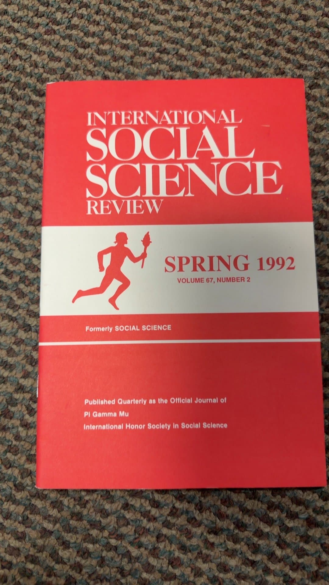 International Social Science Review Journal Volume 67 Number 2 Spring 1992 - Image 1