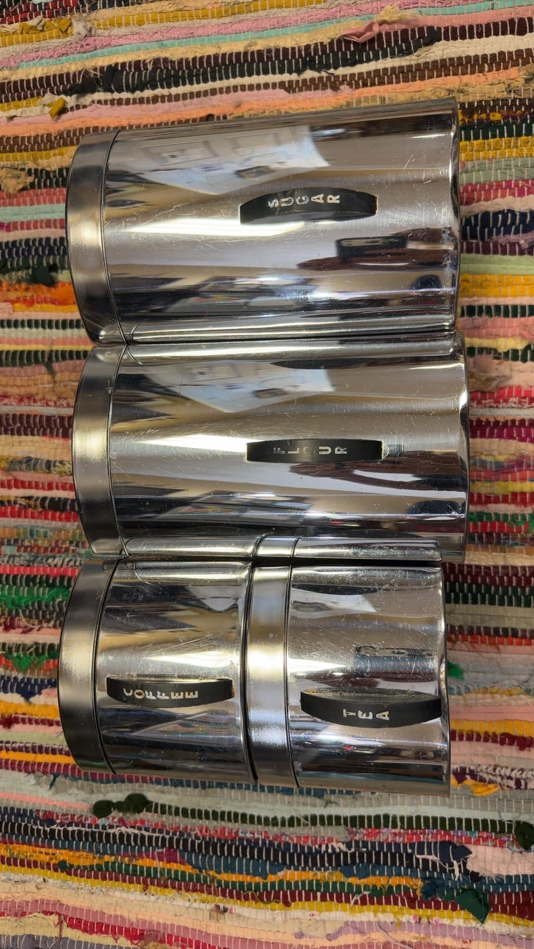 Vintage Kromex Chrome Canister Set - Image 1