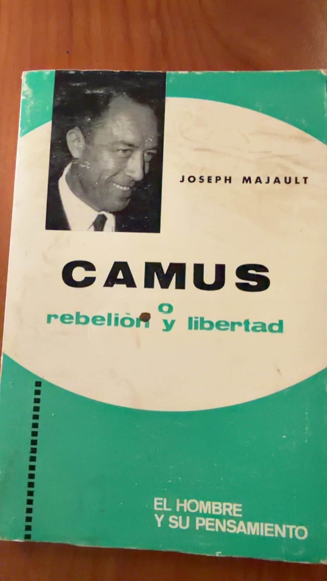 Camus o Rebelión y Libertad by Joseph Majault (1969 Spanish Edition) - Image 1