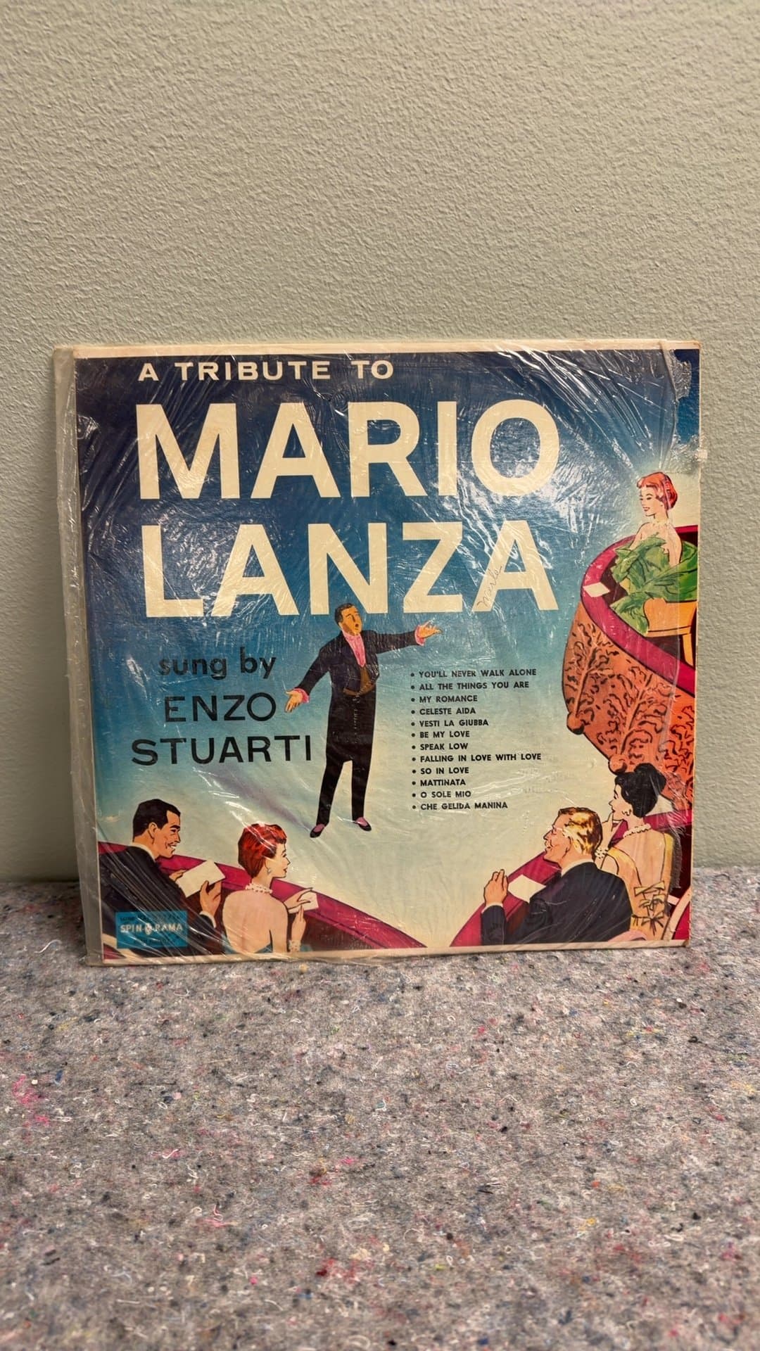 A Tribute to Mario Lanza Vinyl Record - Image 1