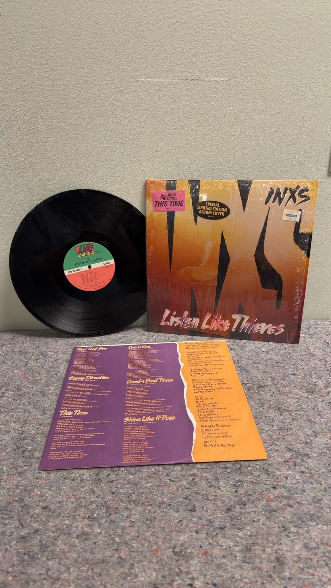 INXS - Listen Like Thieves Vinyl Record - Image 1