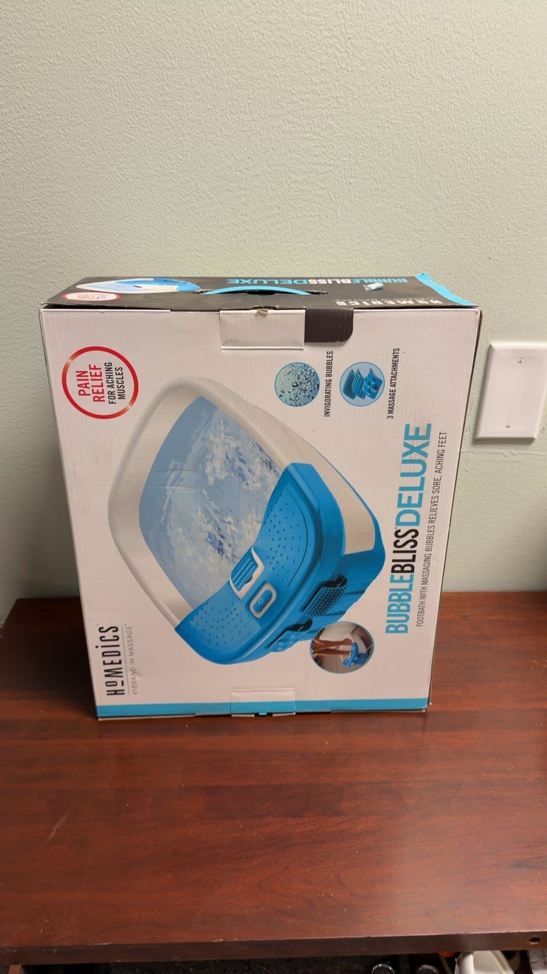 HoMedics Bubble Bliss Deluxe Foot Spa - Image 1