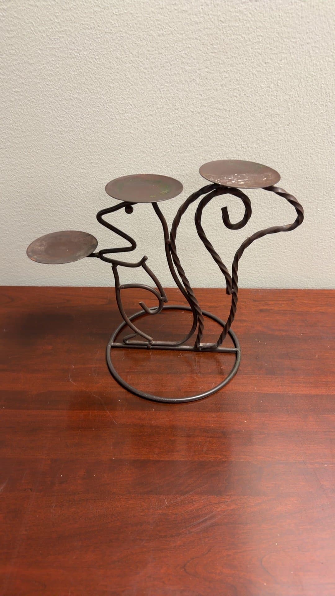 Wrought Iron Candle Holder - Image 1