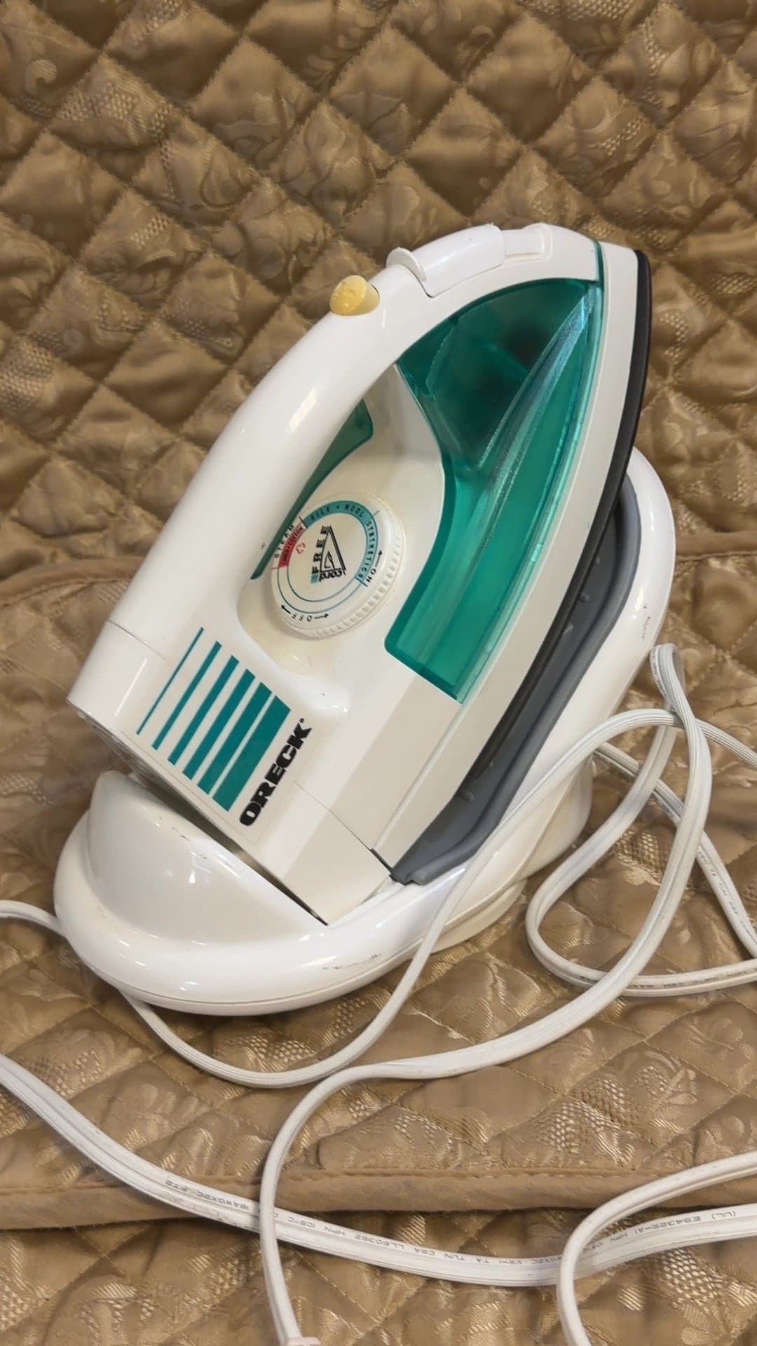 Oreck Cord Free TX 850 Steam Iron with Charging Base - Image 1