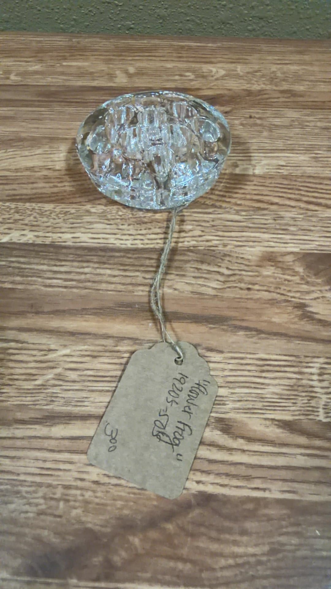 Vintage Glass Flower Frog - Image 1