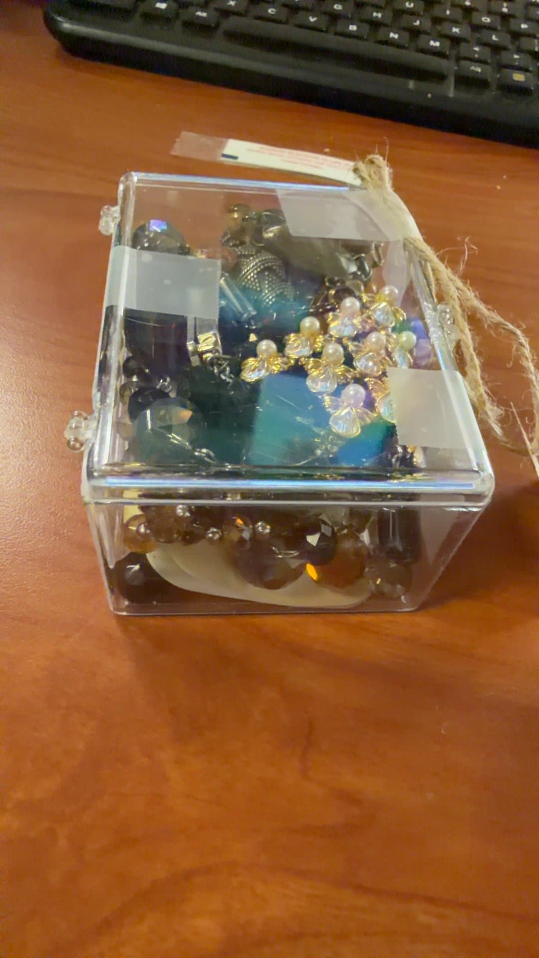 Assorted Costume Jewelry in Clear Box - Image 1