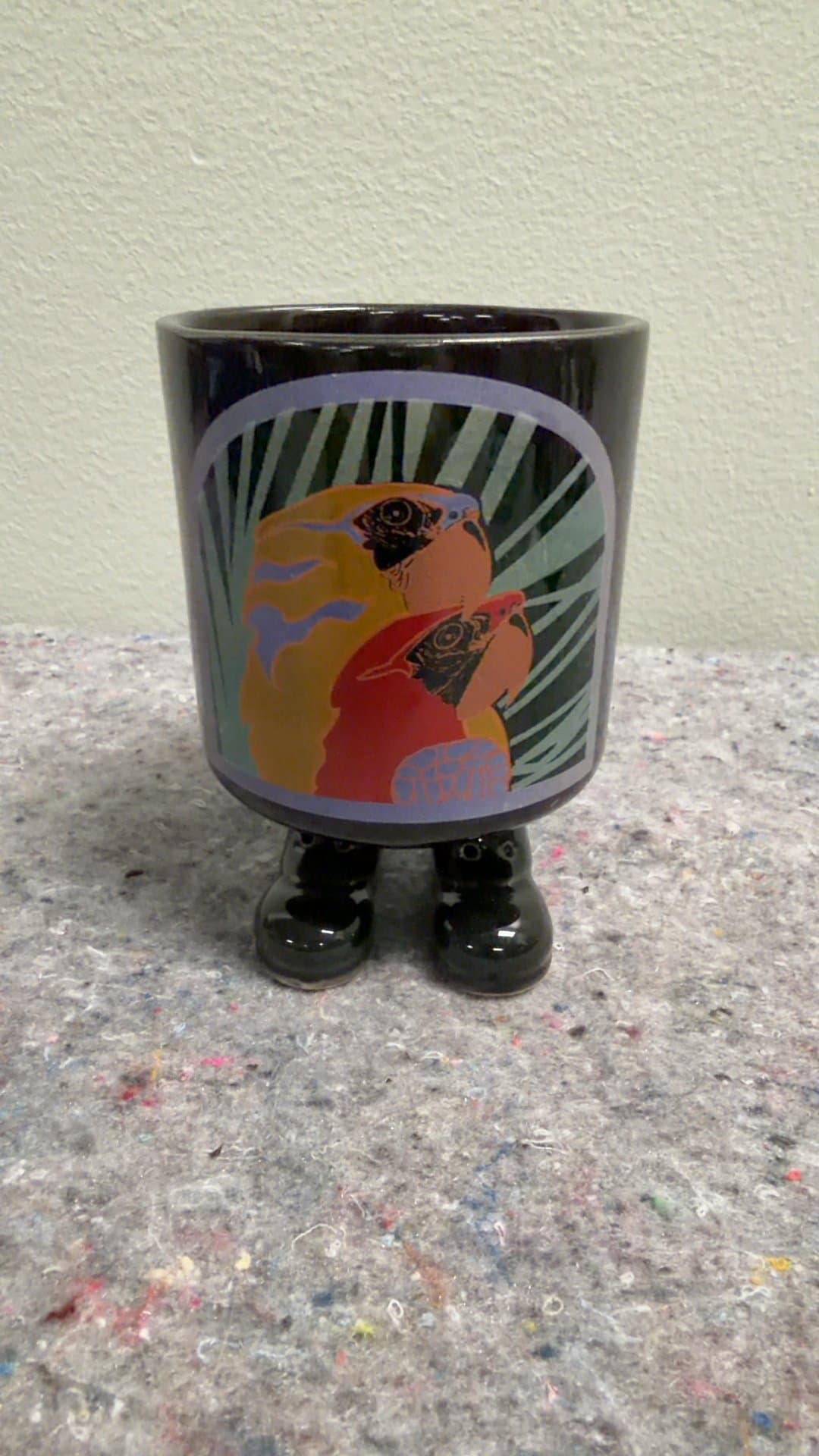 Veracruz Mexico Parrot Mug with Boot Feet - Image 1