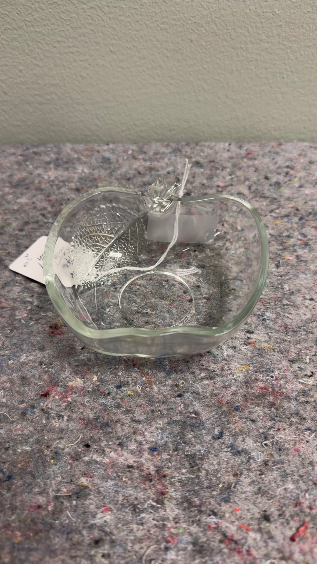 Glass Apple Candy Dish - Image 1