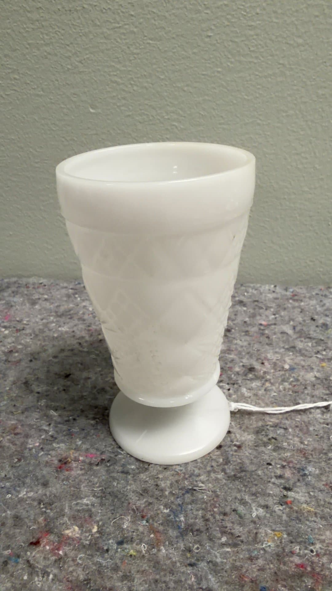 Hazel Atlas Milk Glass Vase - Image 1