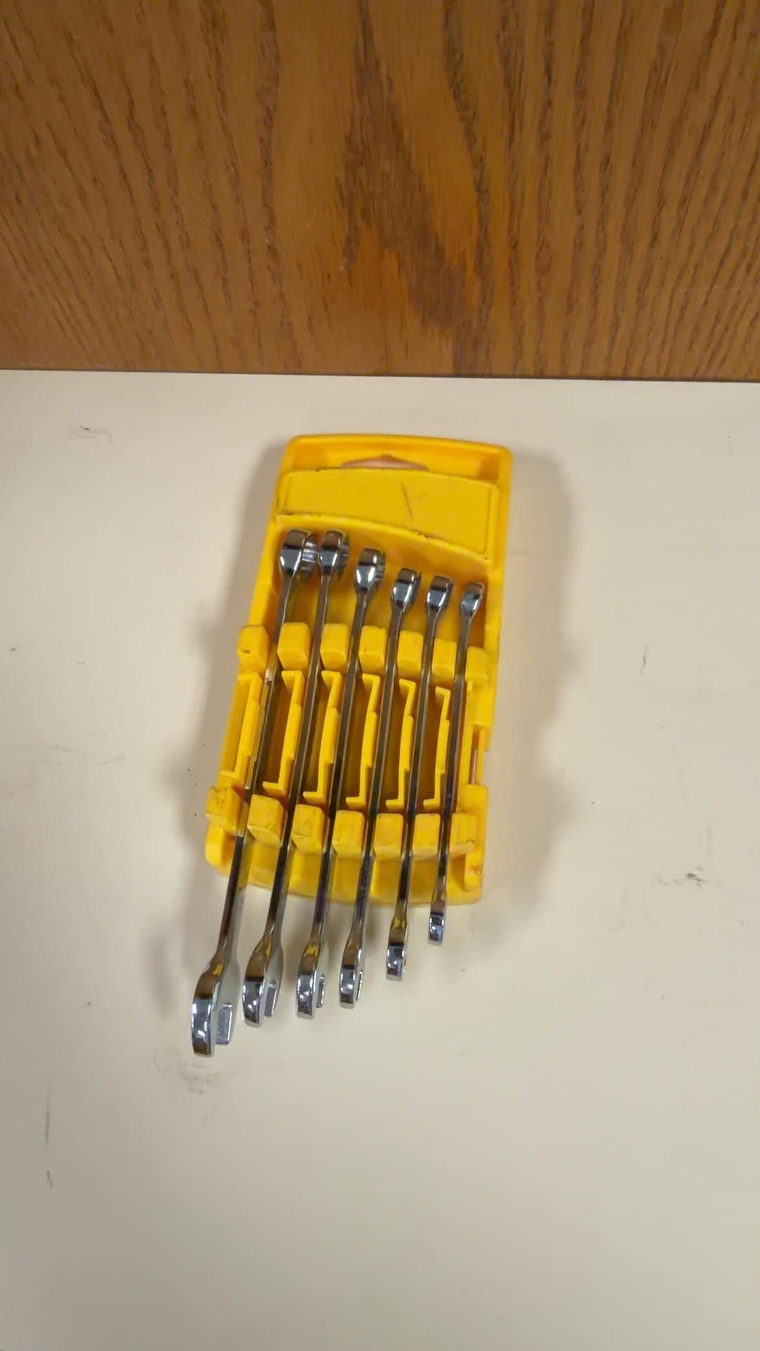 6-Piece Metric Combination Wrench Set with Holder - Image 1