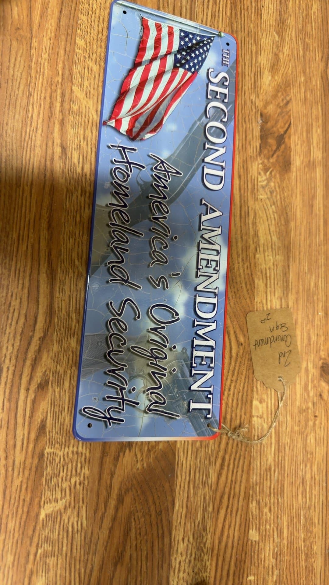 Second Amendment Metal Sign - Image 1