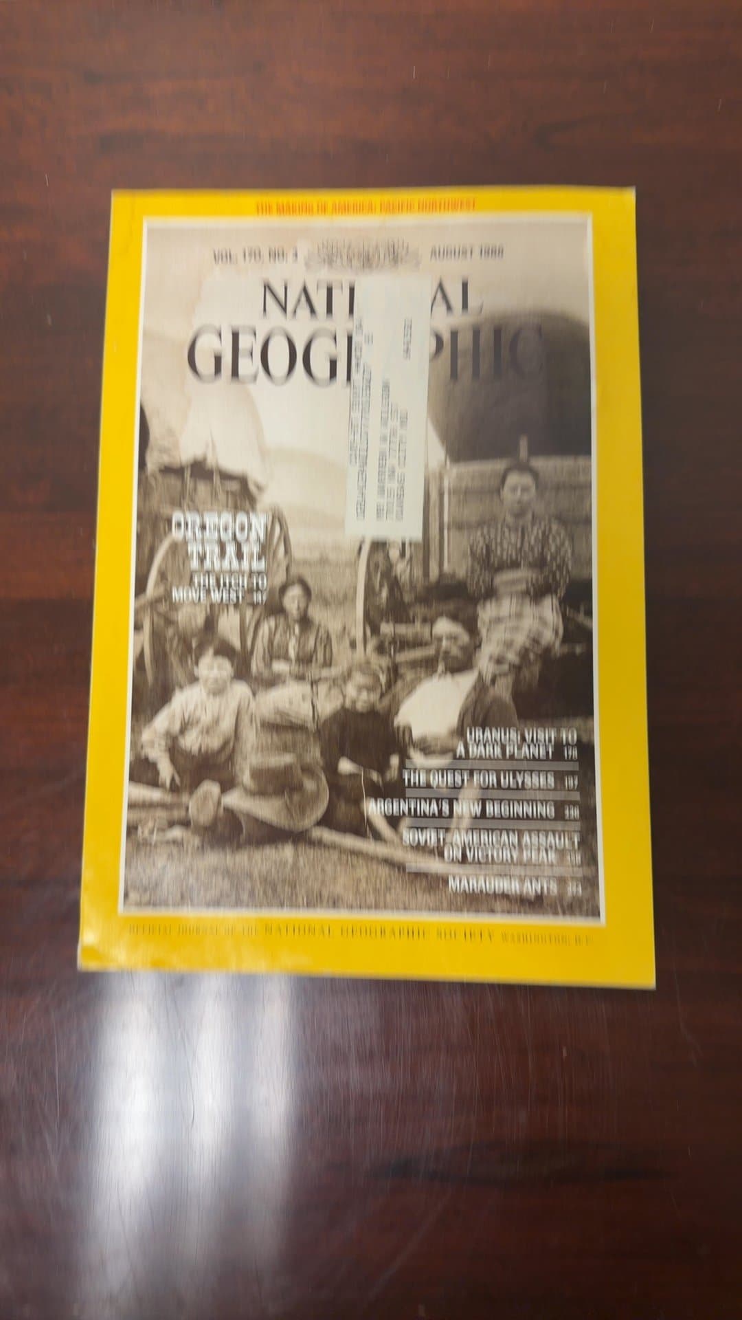National Geographic Magazine August 1986 - Image 1