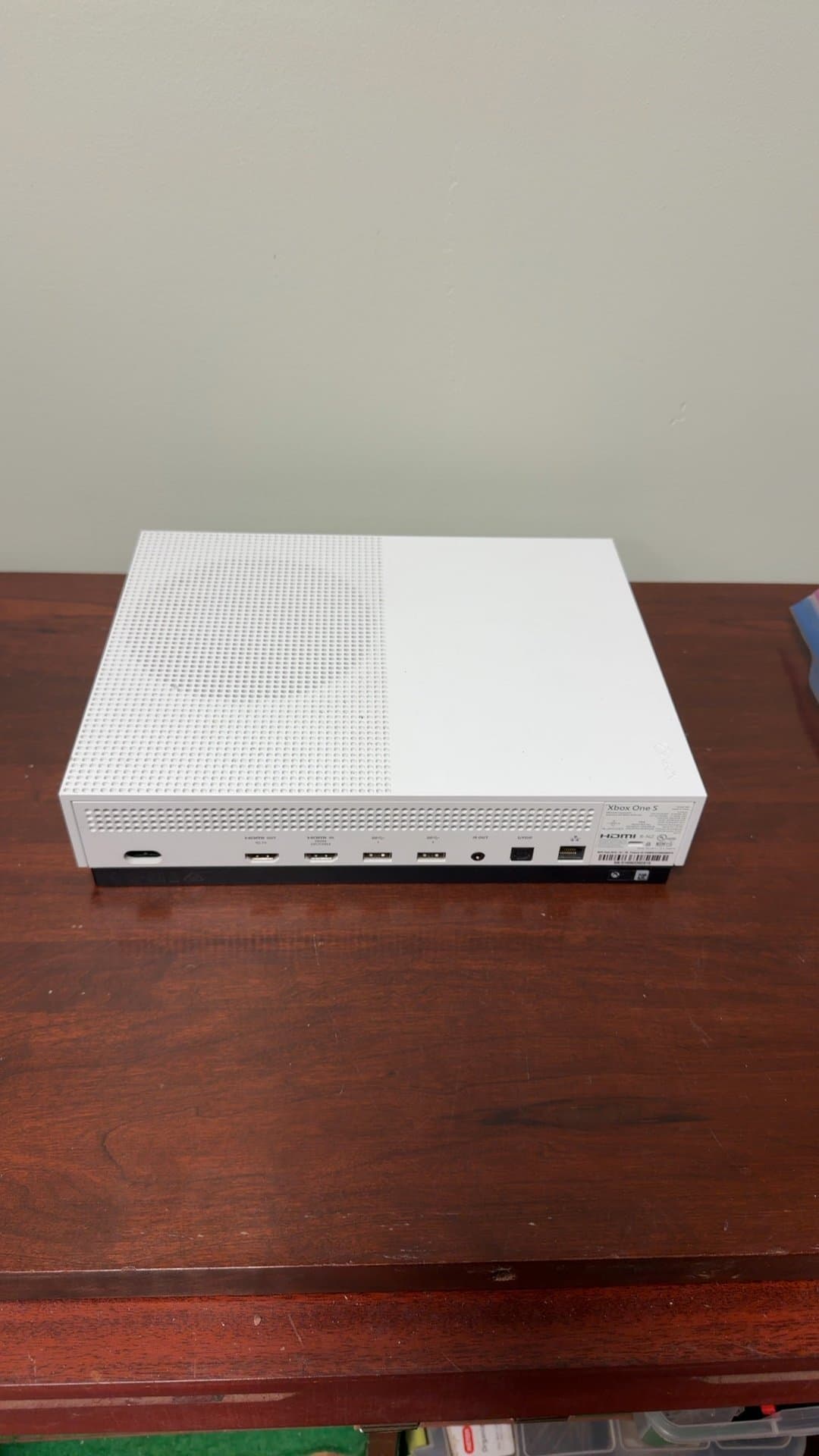 Xbox One S Console with Controller and Cables - Image 1