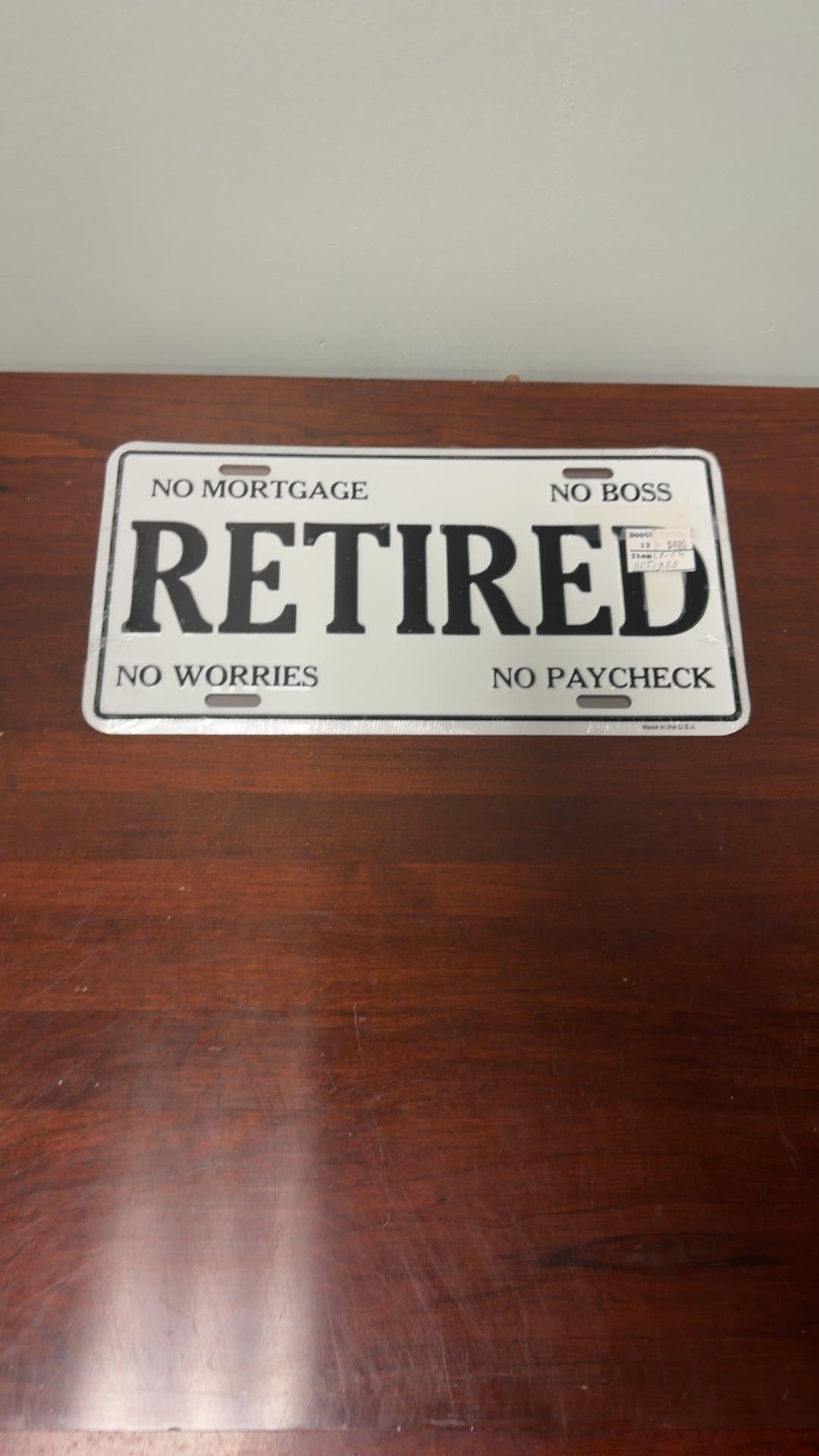 Retired Novelty License Plate - Image 1