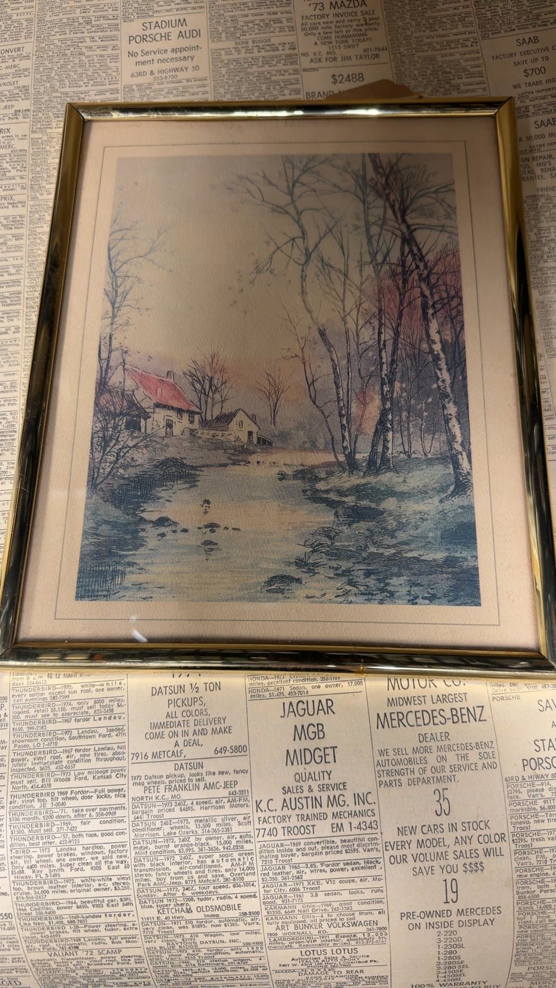 Framed Landscape Print - Image 1