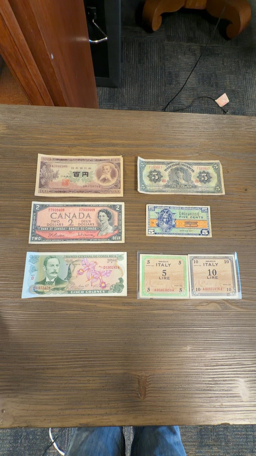 Collection of Vintage International Banknotes - Image 1