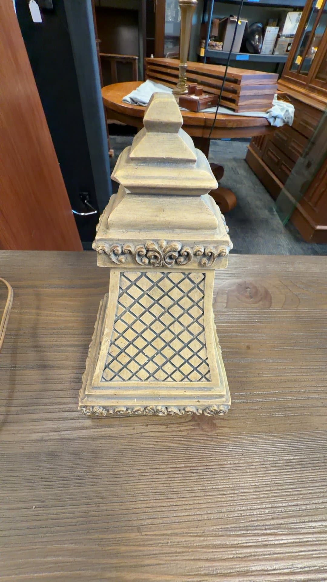 Decorative Wooden Finial - Image 1