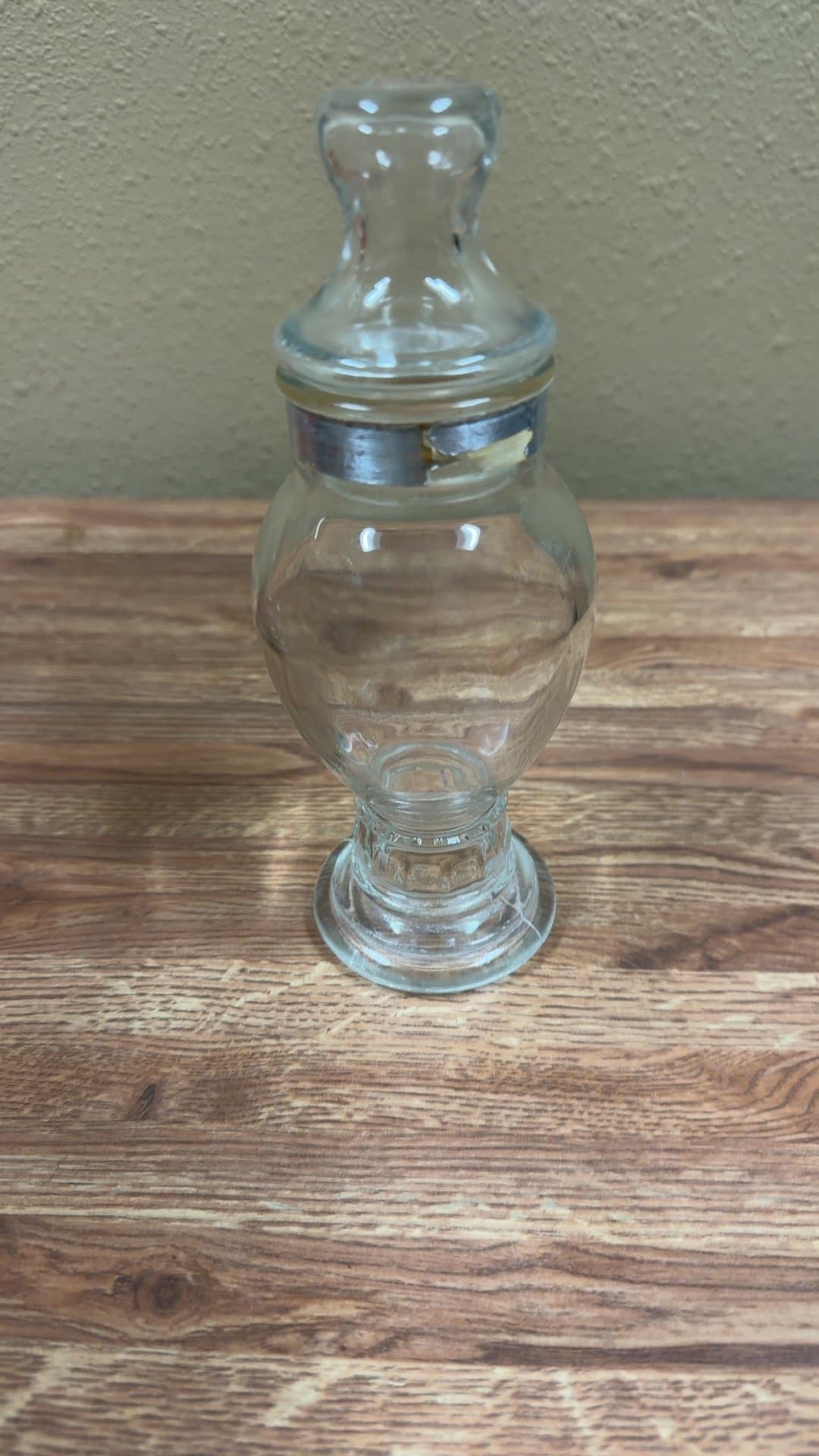 Vintage Glass Apothecary Jar - Image 1