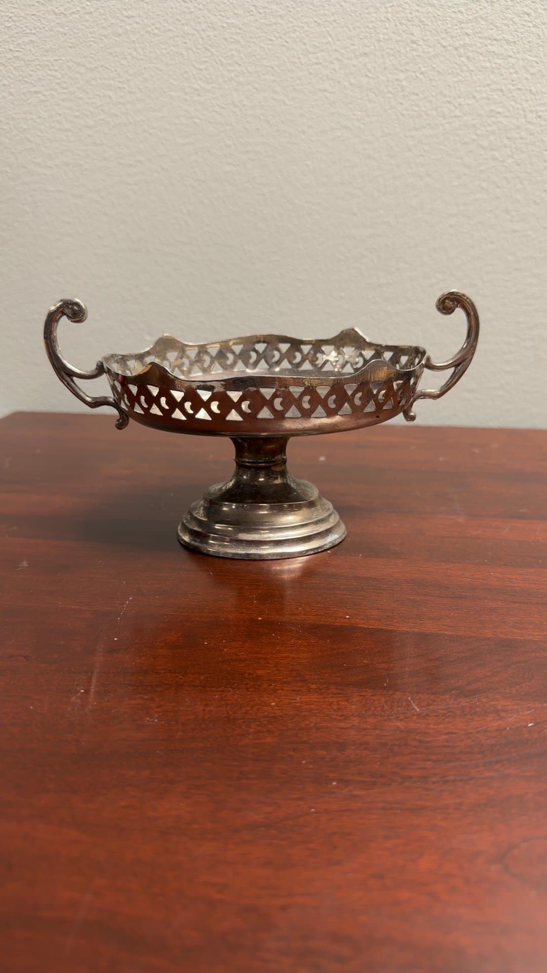 Vintage Silver Plated Compote Dish - Image 1