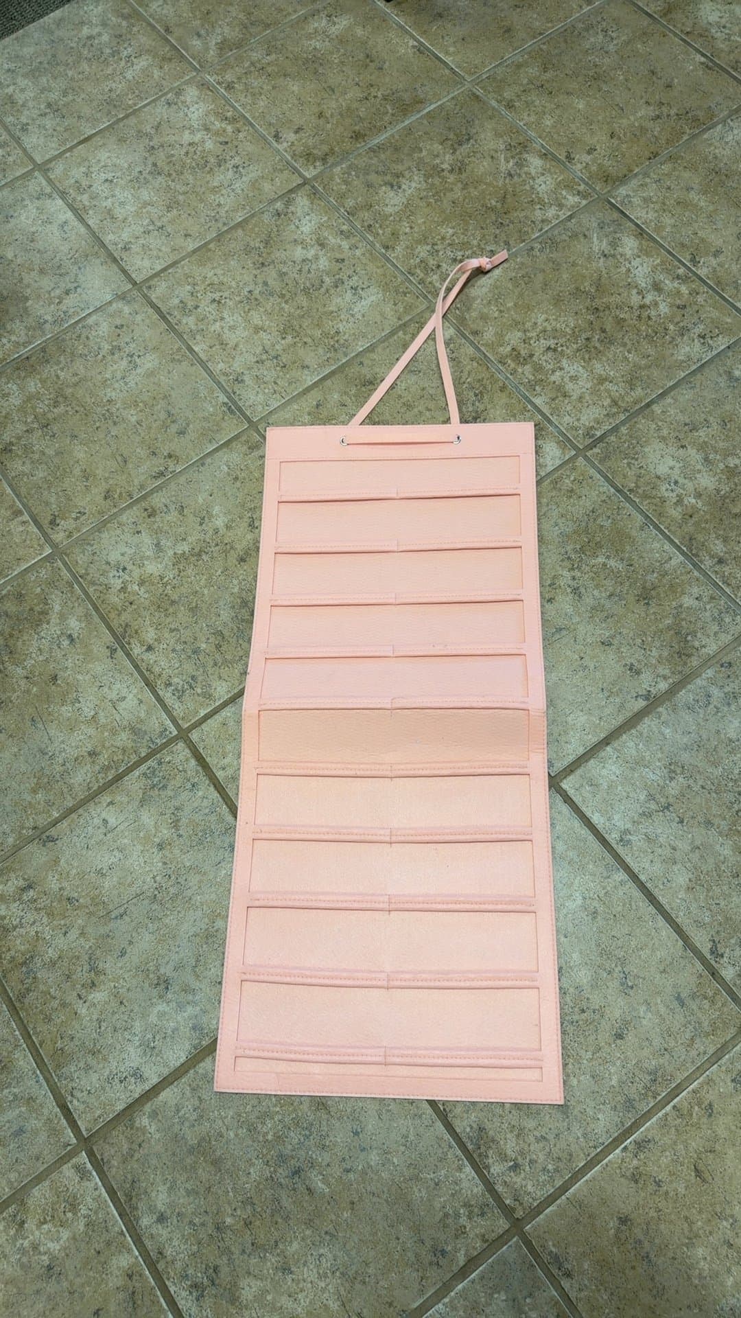 Pink Felt Hanging Hair Bow Organizer - Image 1