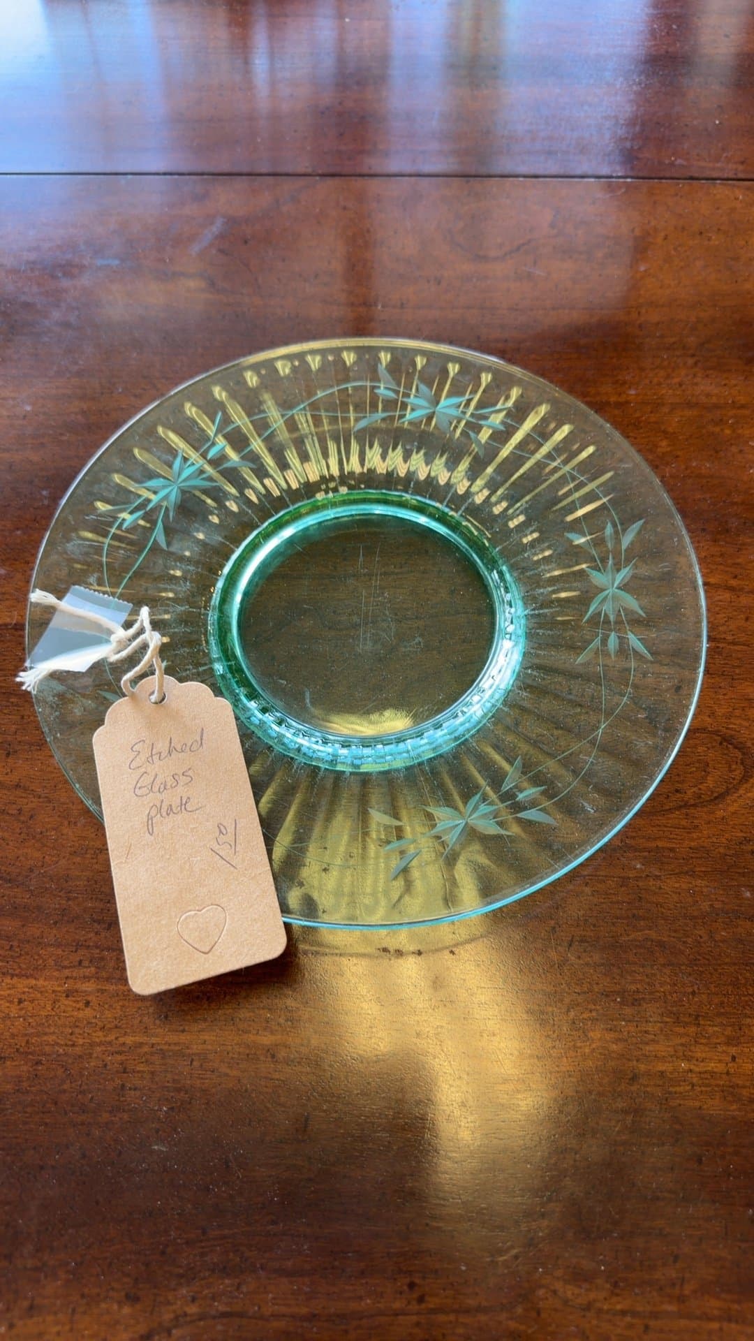 Etched Glass Plate - Image 1