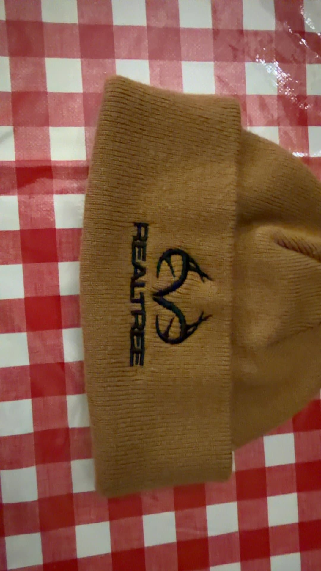 Realtree Embroidered Logo Knit Beanie Hat - Image 1