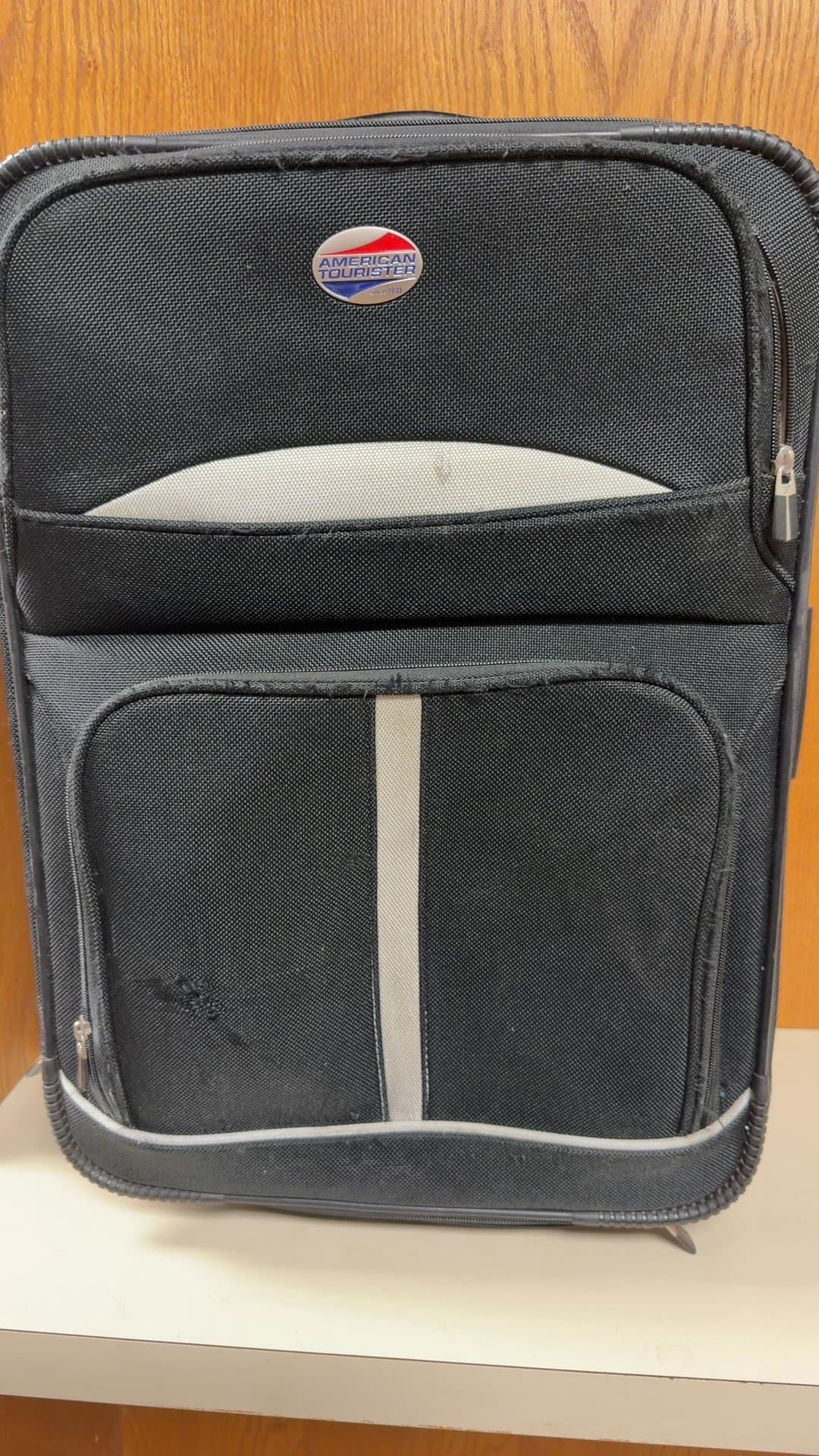 American Tourister Black Softside Carry-On Luggage - Image 1