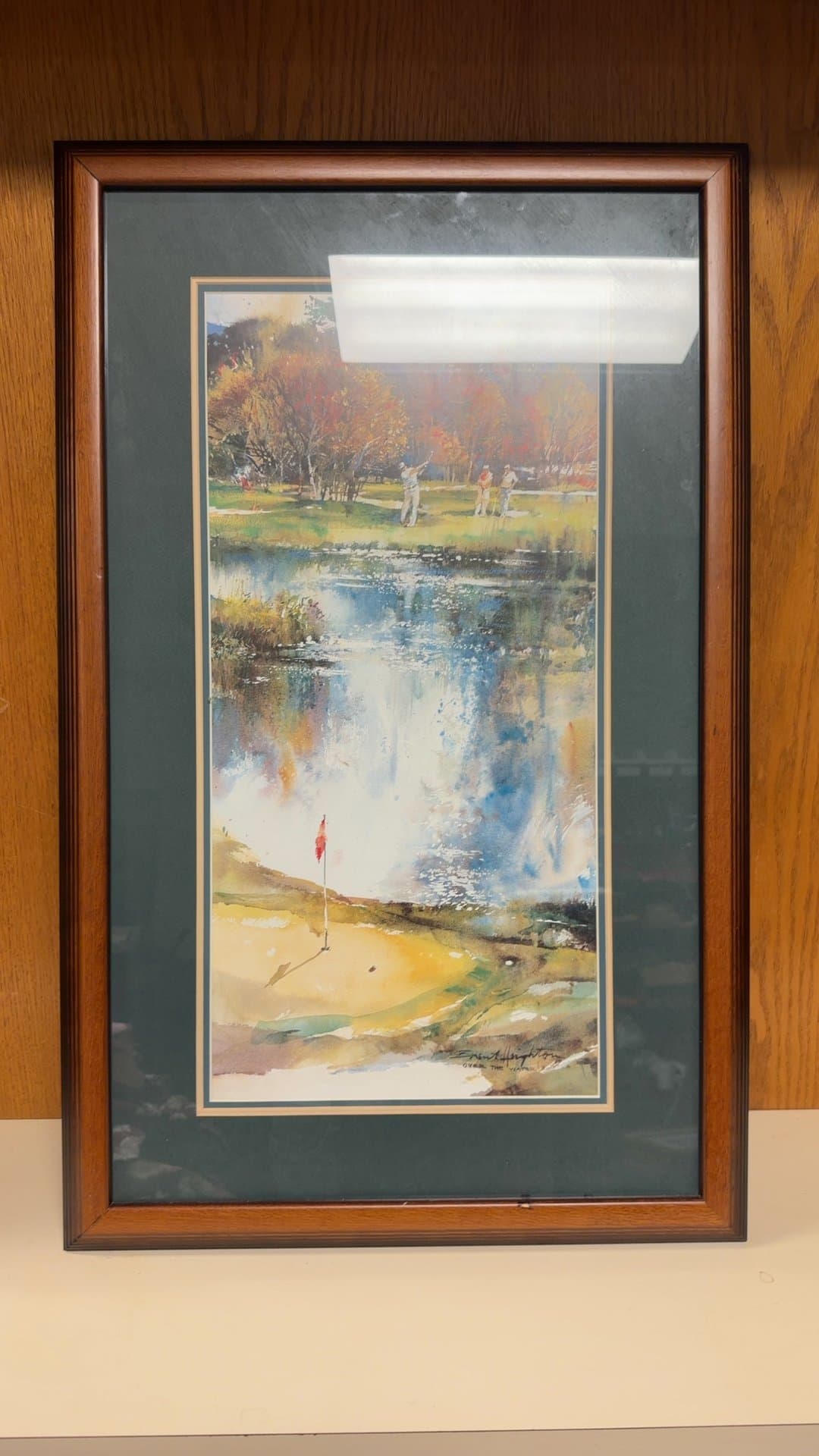Framed Golf Course Watercolor Print by Brent Heighton - Image 1