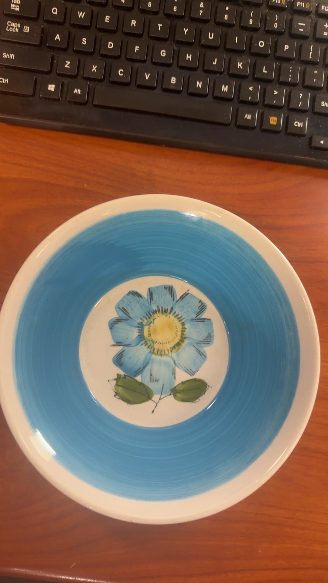 Rossini Blue Floral Plate - Image 1