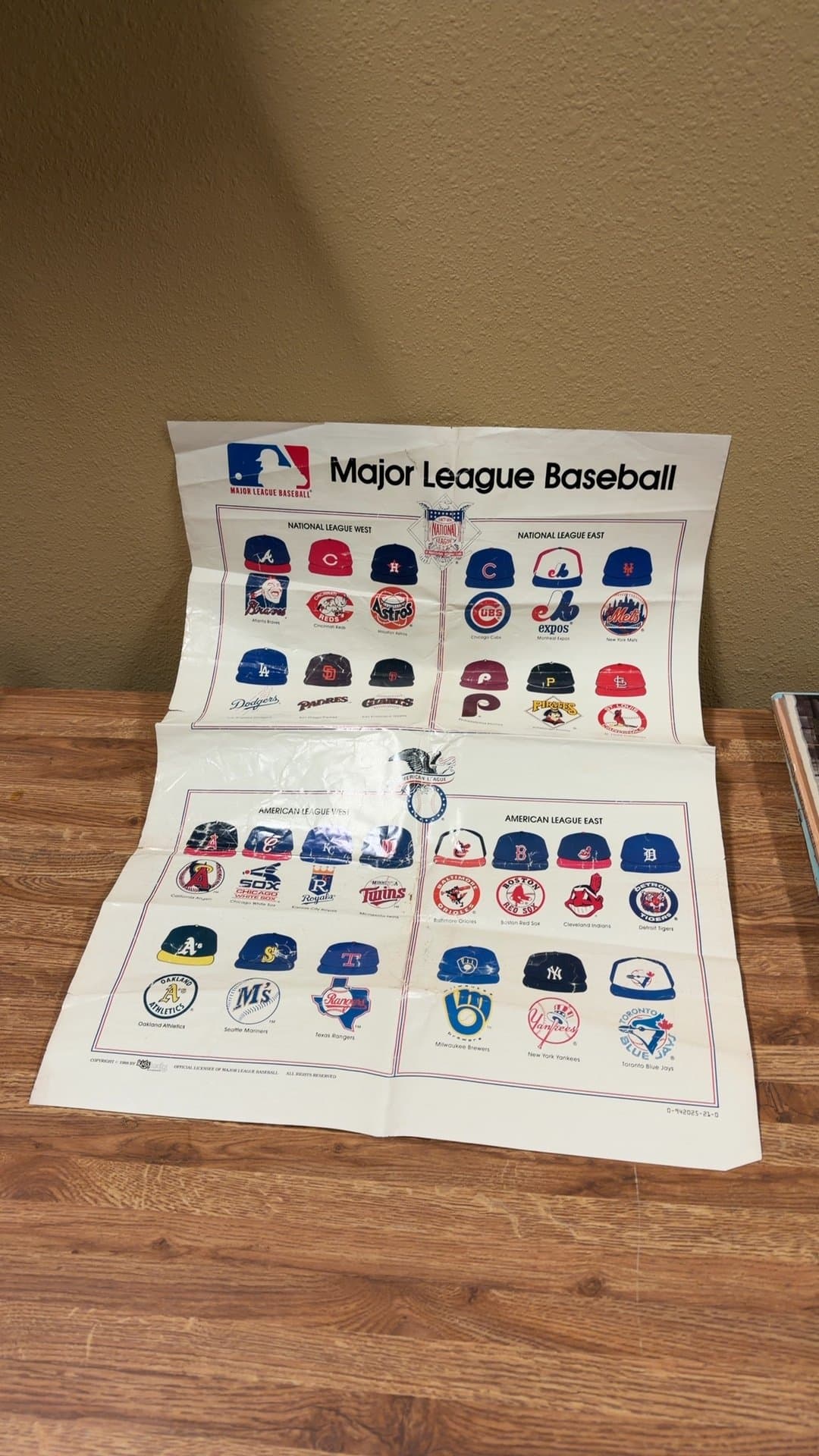 1988 Major League Baseball Team Logos Poster - Image 1