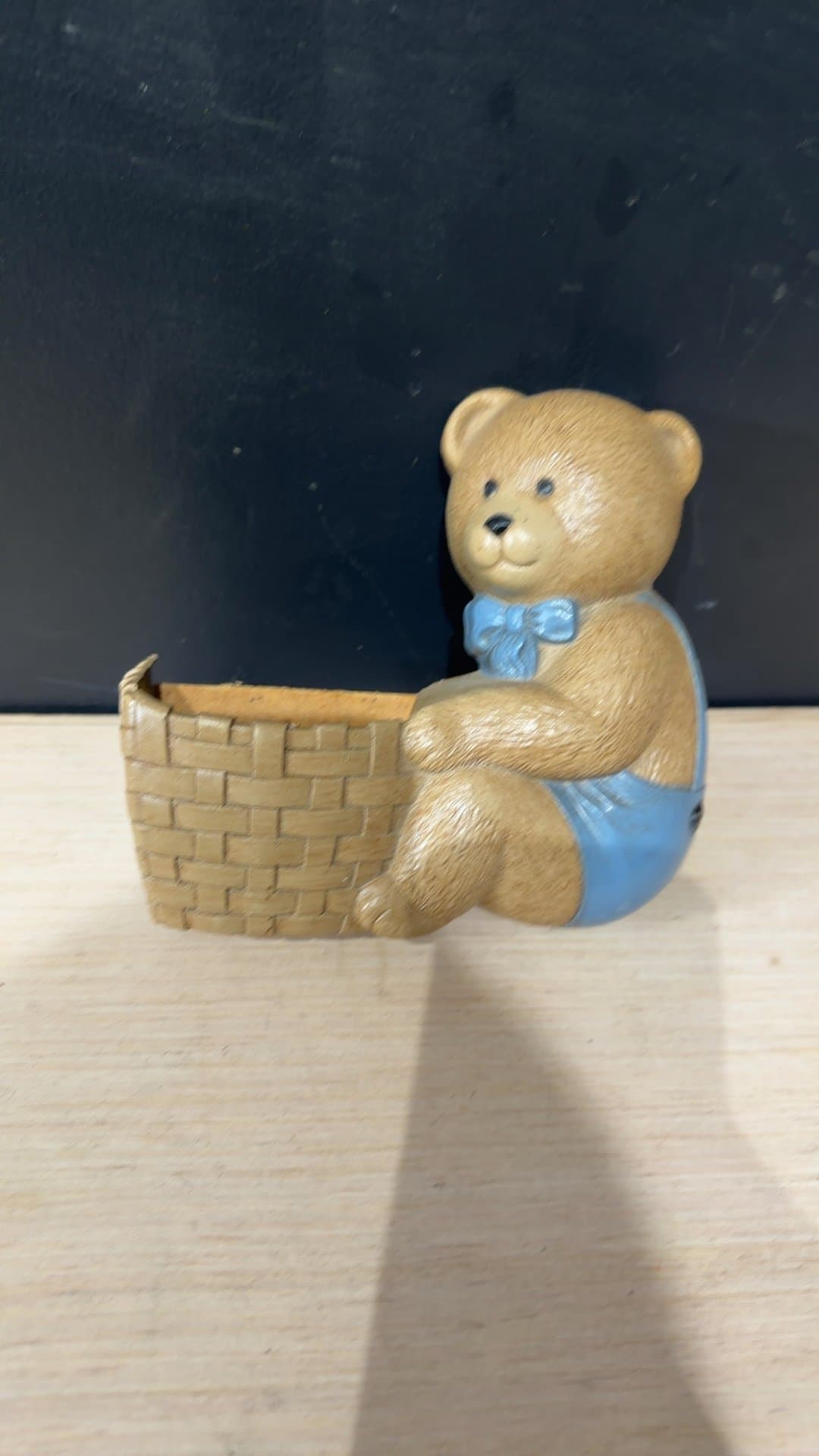 Teddy Bear Wall-Hanging Wall Pocket - Image 1