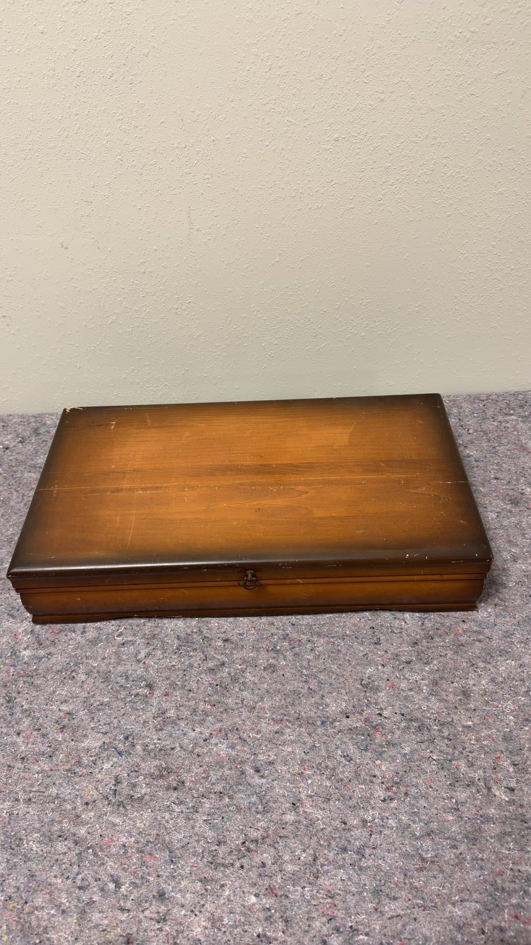 Reed & Barton Wooden Silverware Box - Image 1