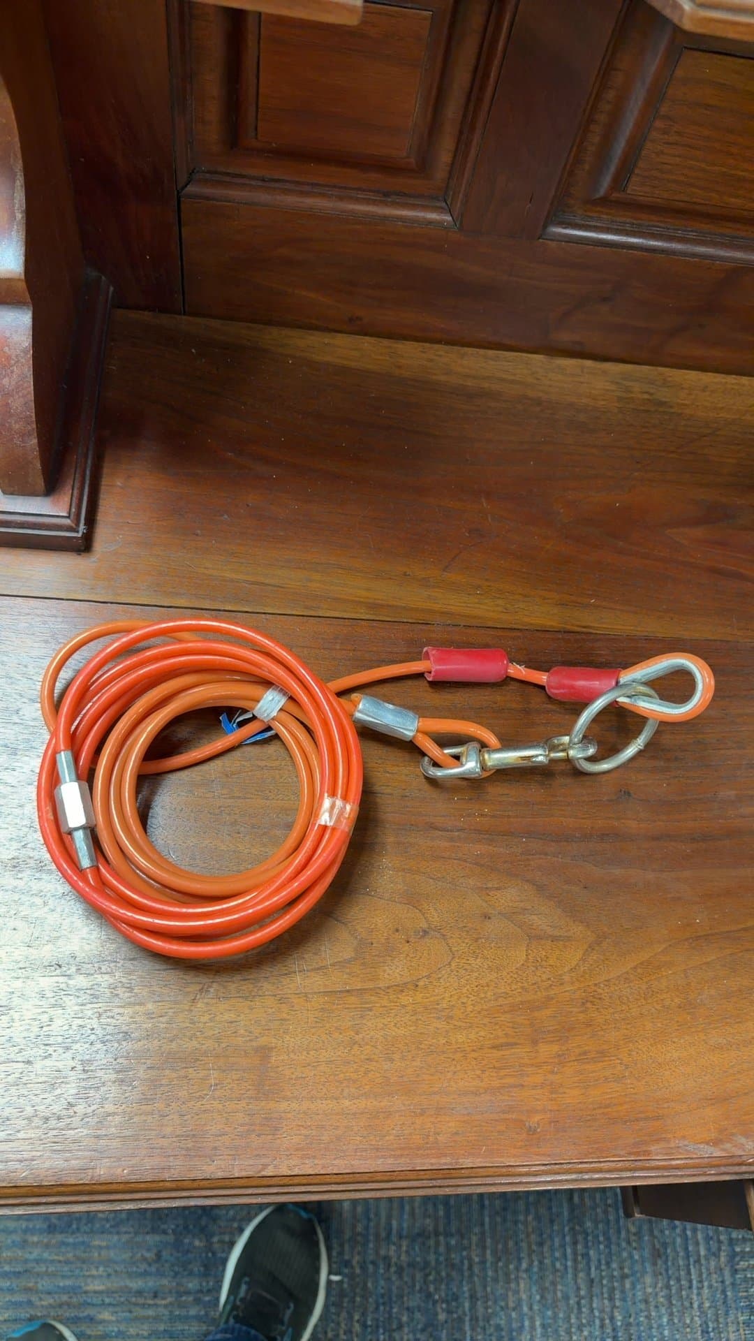 Heavy Duty Coated Steel Cable with Hooks - Image 1