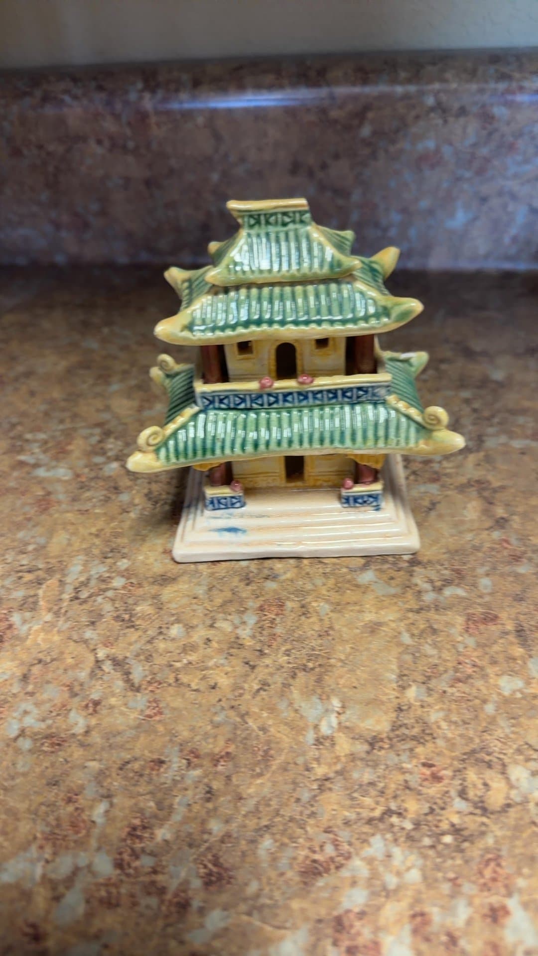 Ceramic Pagoda Figurine - Image 1