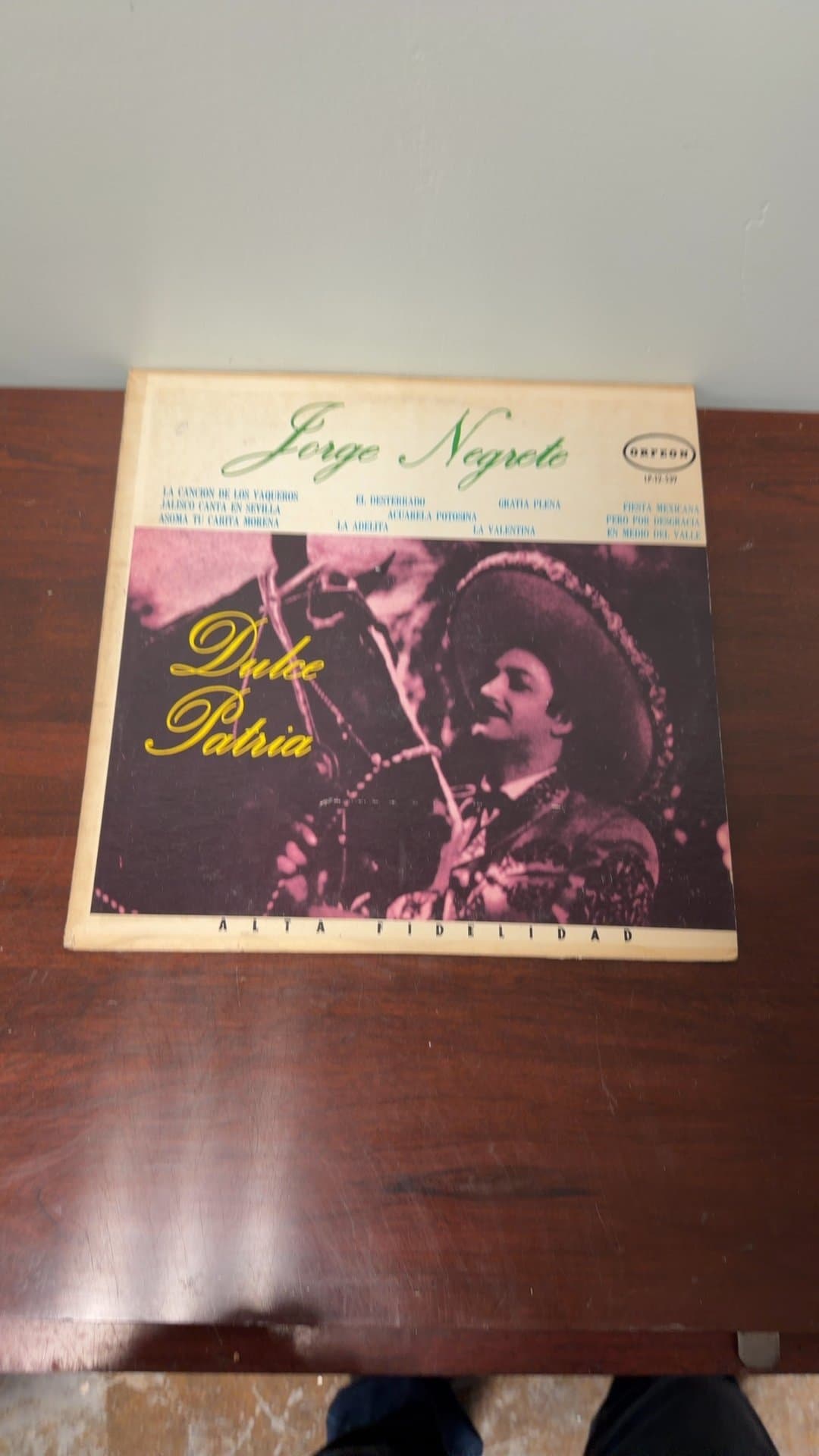 Jorge Negrete - Dulce Patria Vinyl Record - Image 1