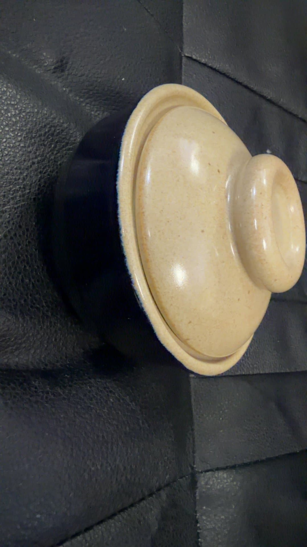 Vintage Earthenware Lidded Bowl - Image 1