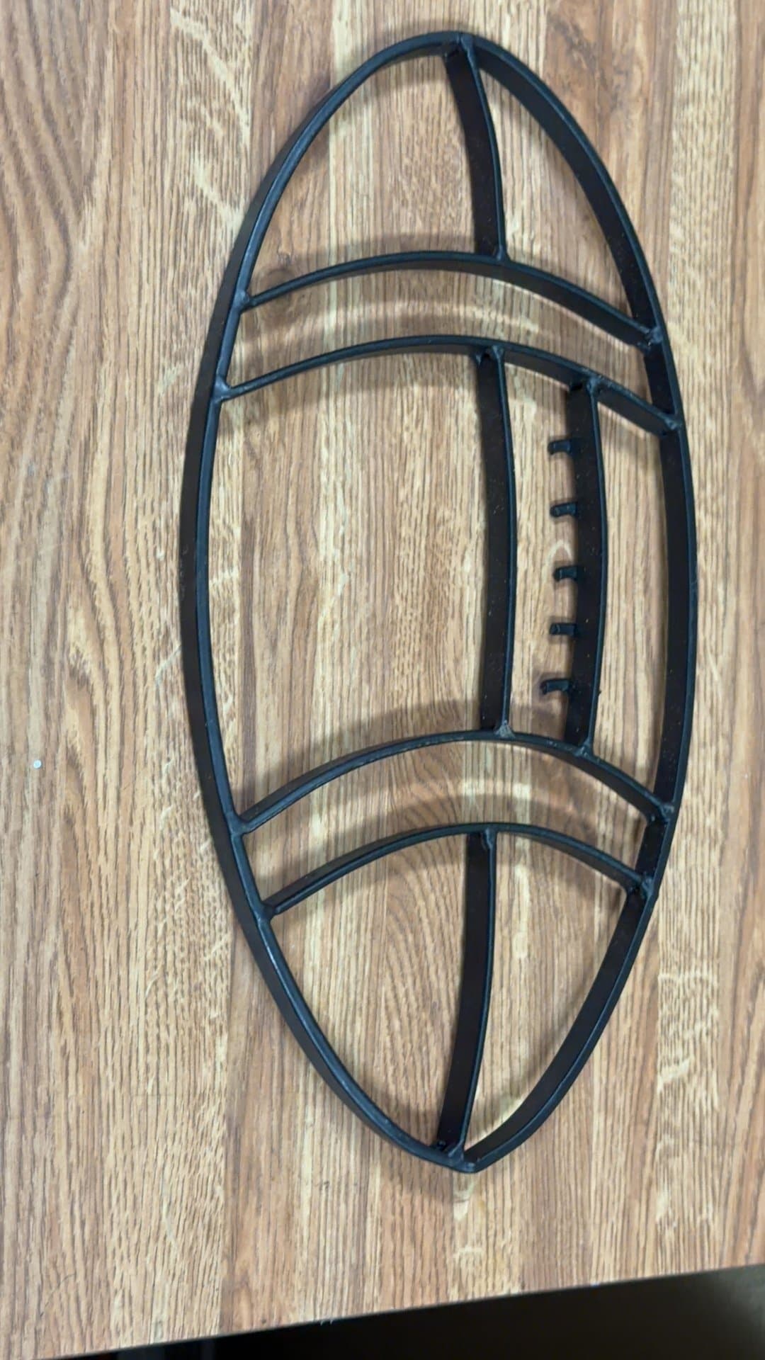 Metal Football Wall Decor - Image 1