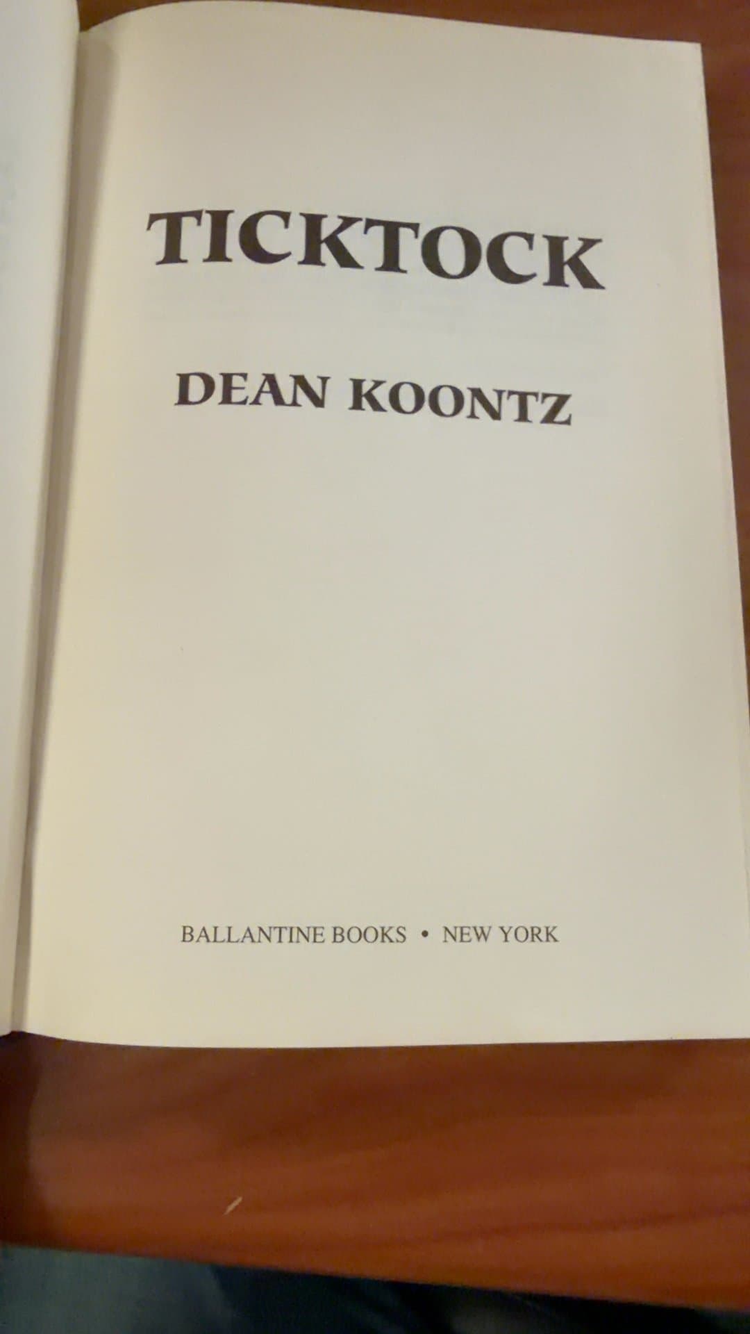 Ticktock by Dean Koontz - Image 1