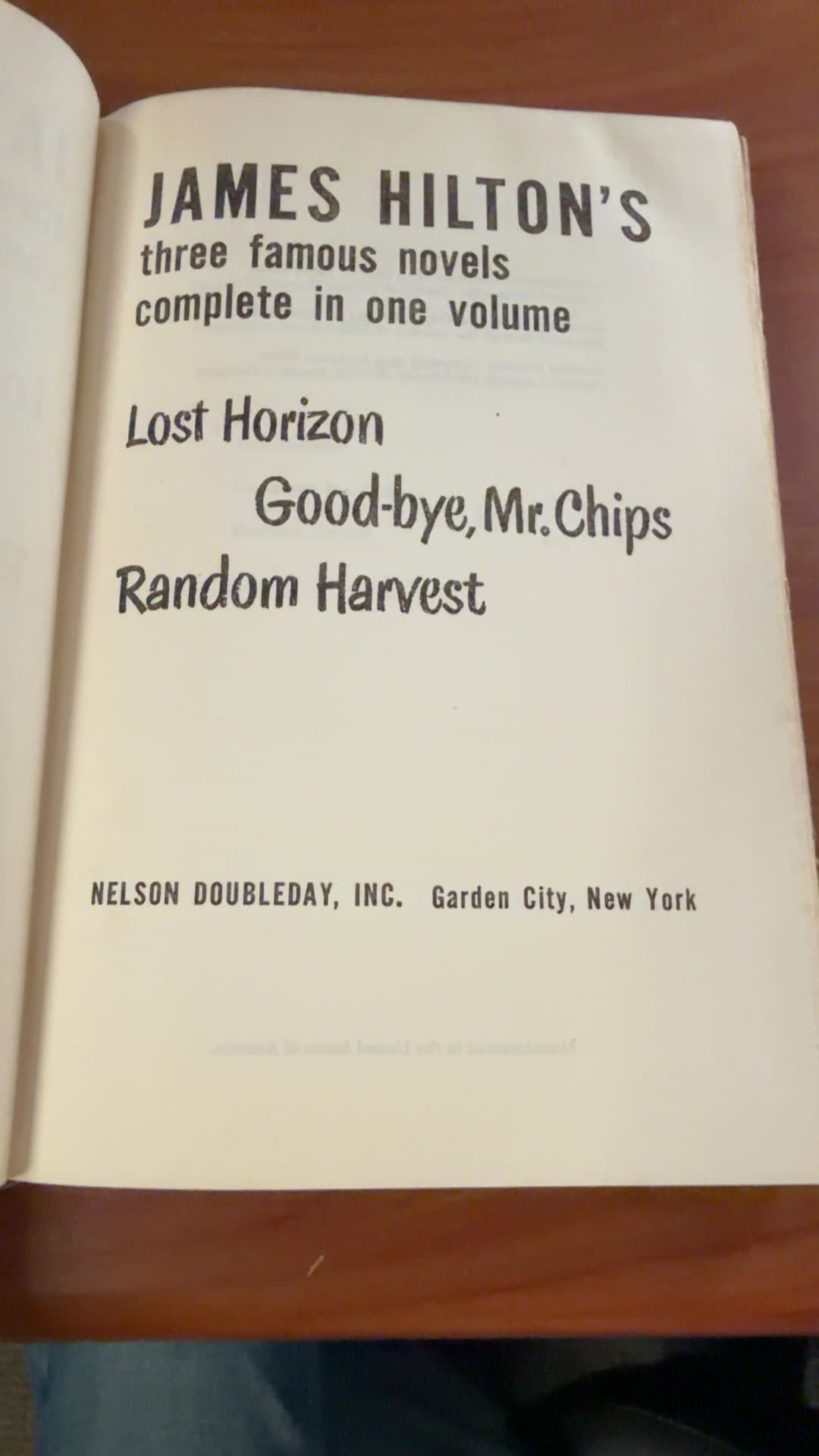James Hilton's Three Famous Novels - Image 1