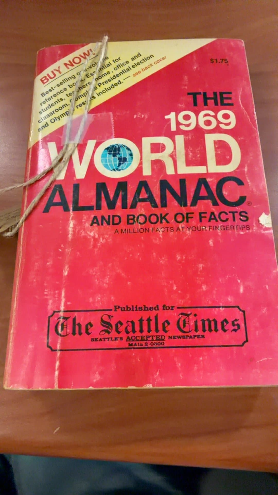 1969 World Almanac and Book of Facts - Image 1