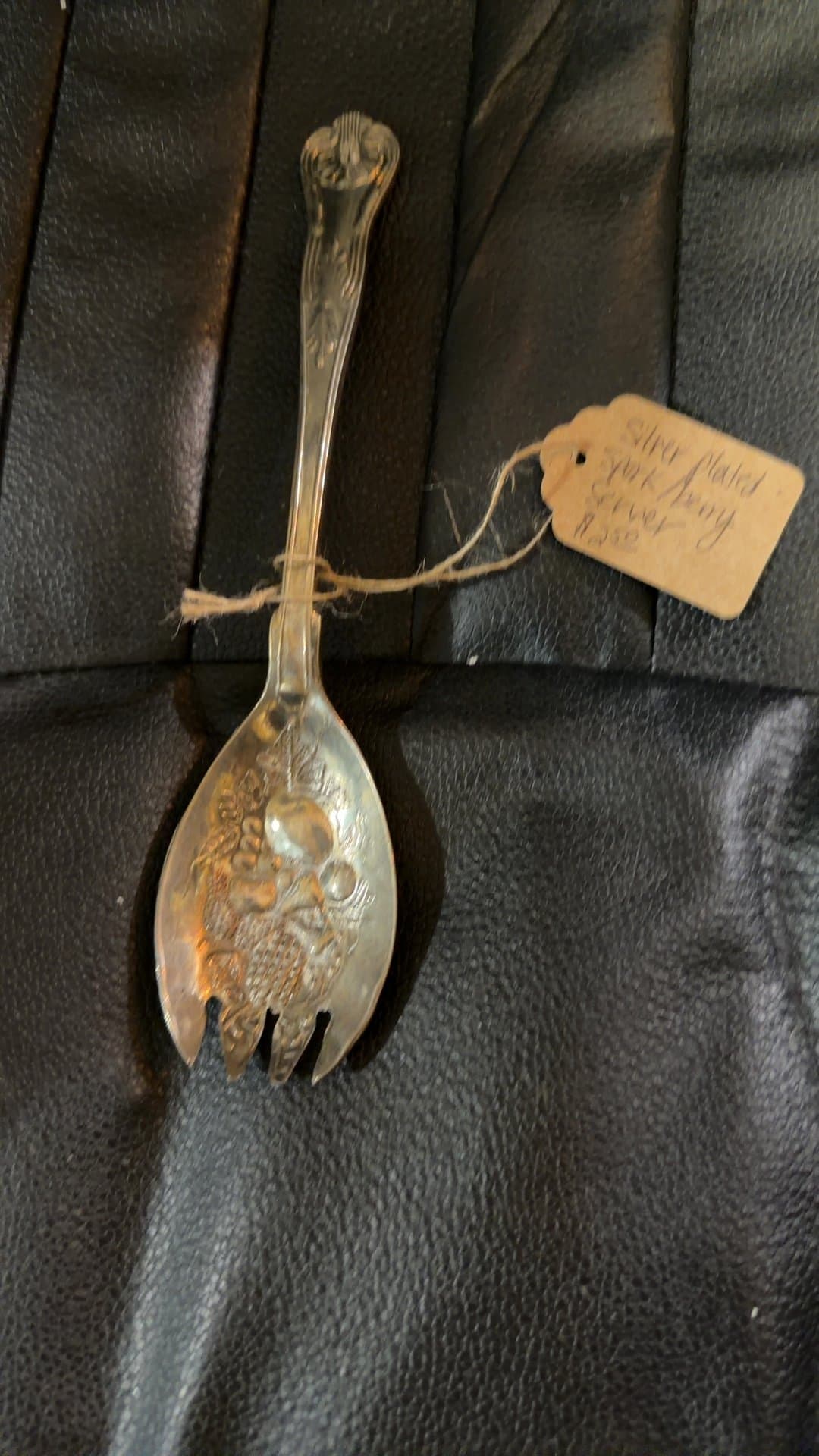 Vintage Silver-Plated Serving Fork - Image 1