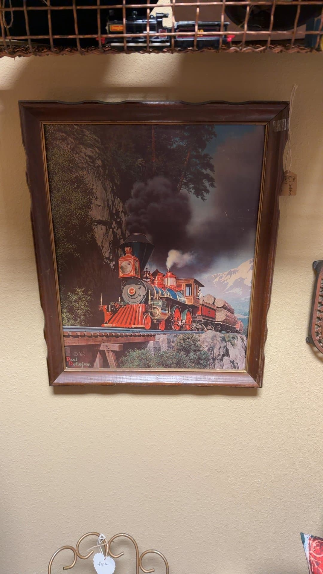 1969 Paul Detlefsen Train Print - Image 1