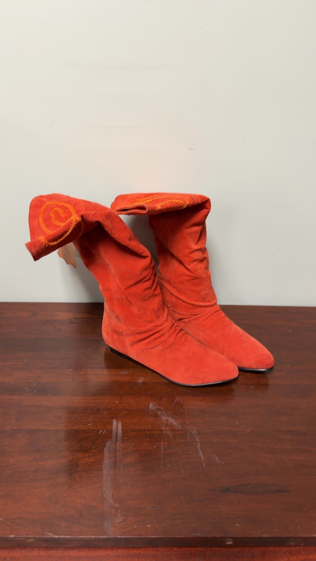 Red Suede Boots