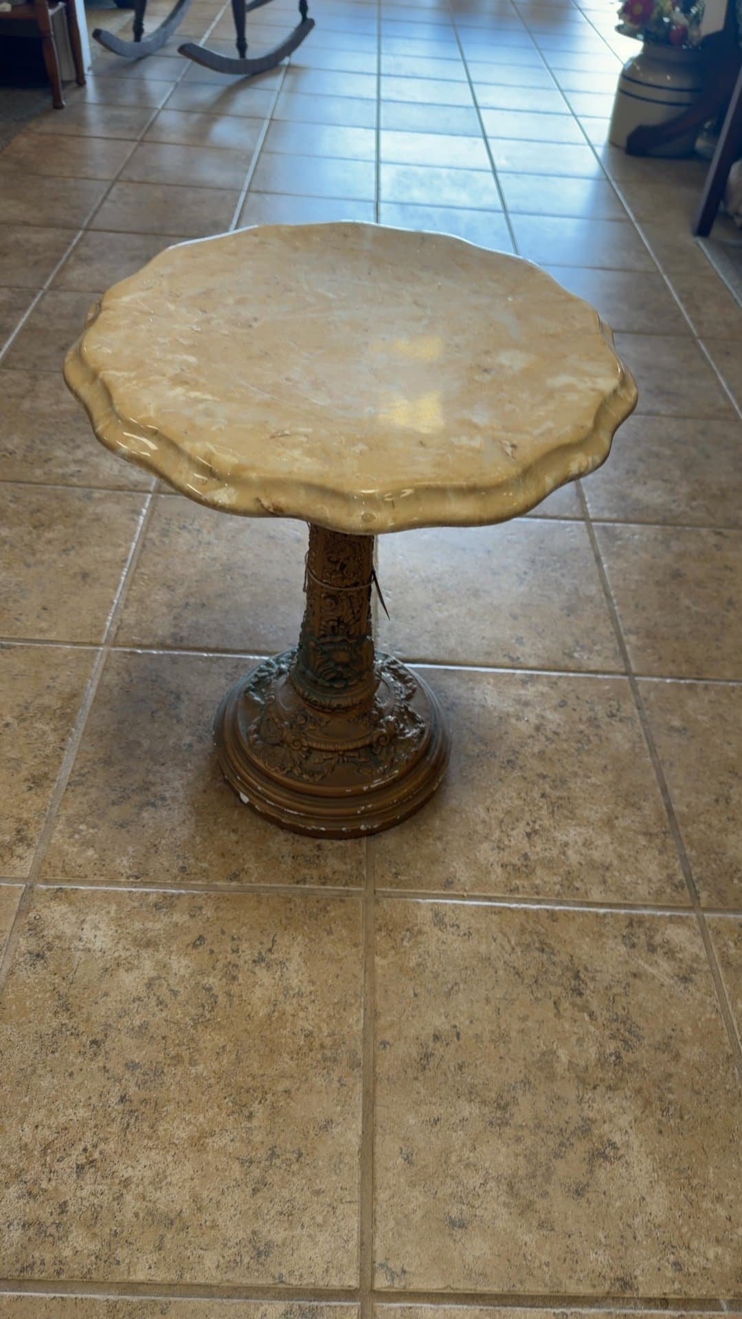 1970s Hollywood Regency Table - Image 1