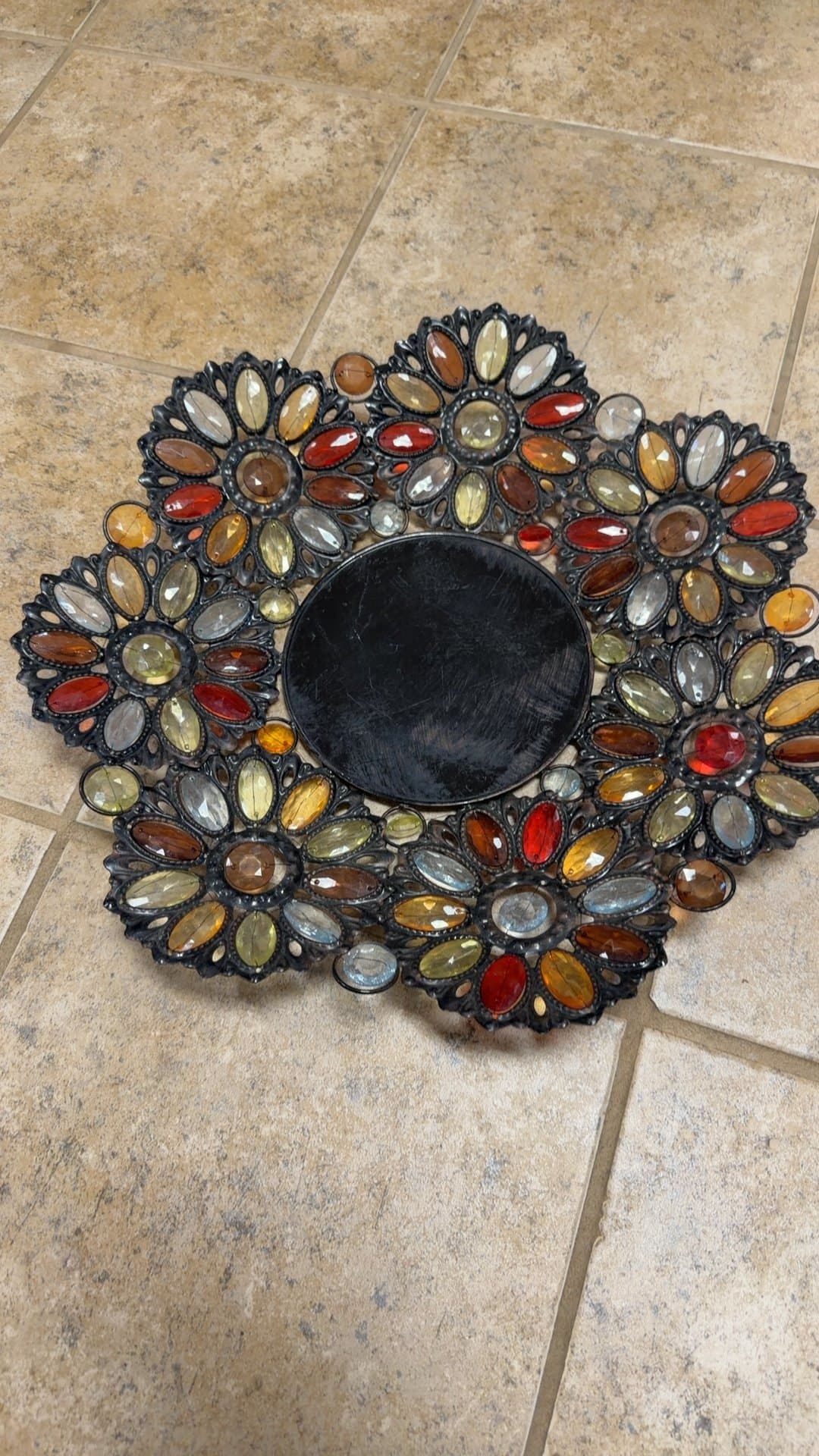 Stained Glass Mosaic Decorative Plate - Image 1