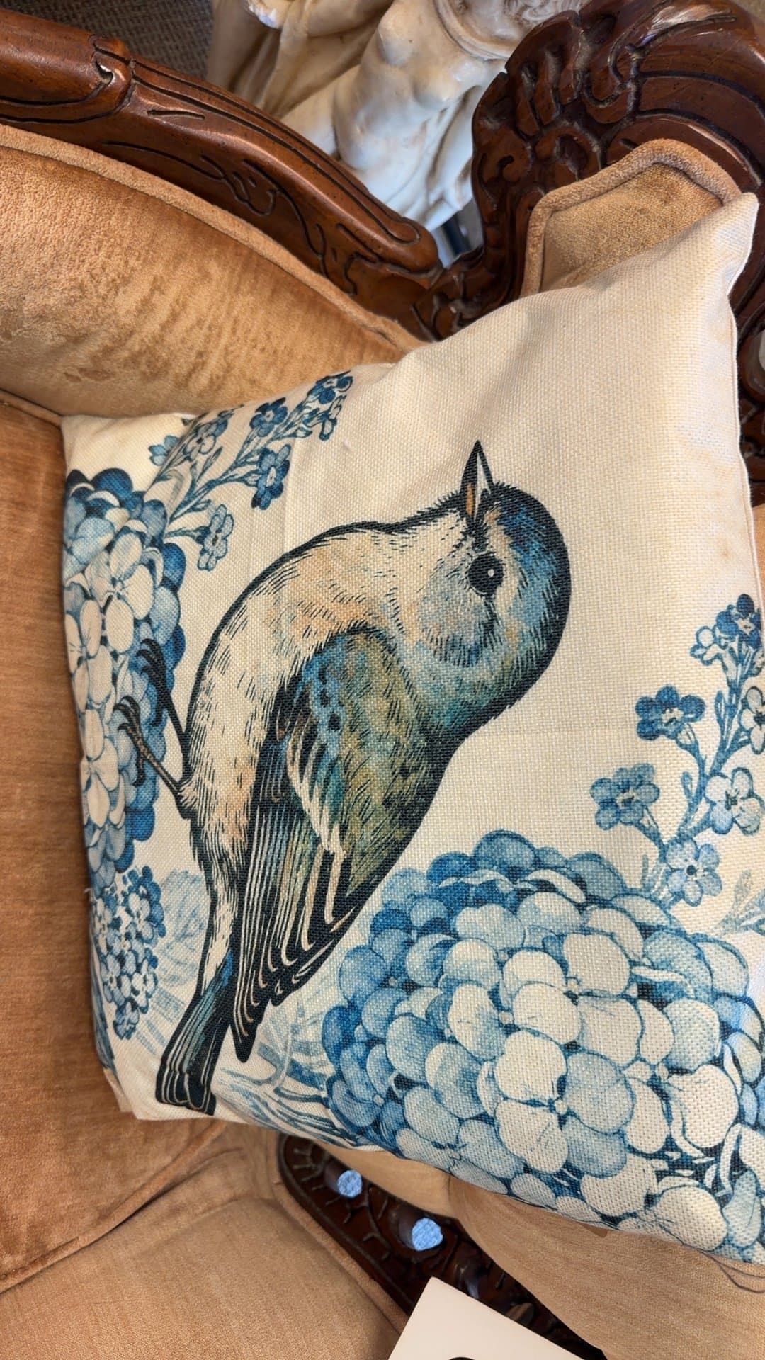 Decorative Bird Cushion - Image 1