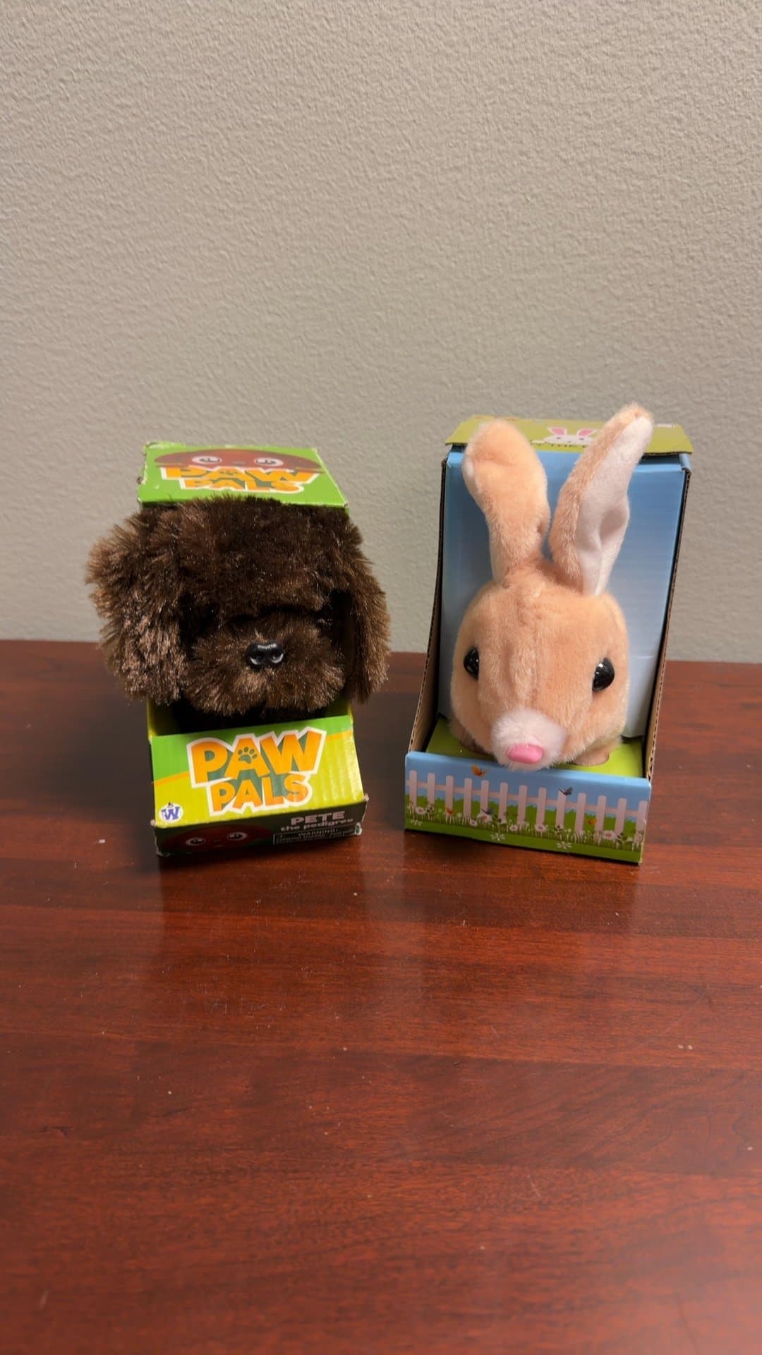 Paw Pals Plush Toys - Pete the Pedigree and Betty the Bunny - Image 1